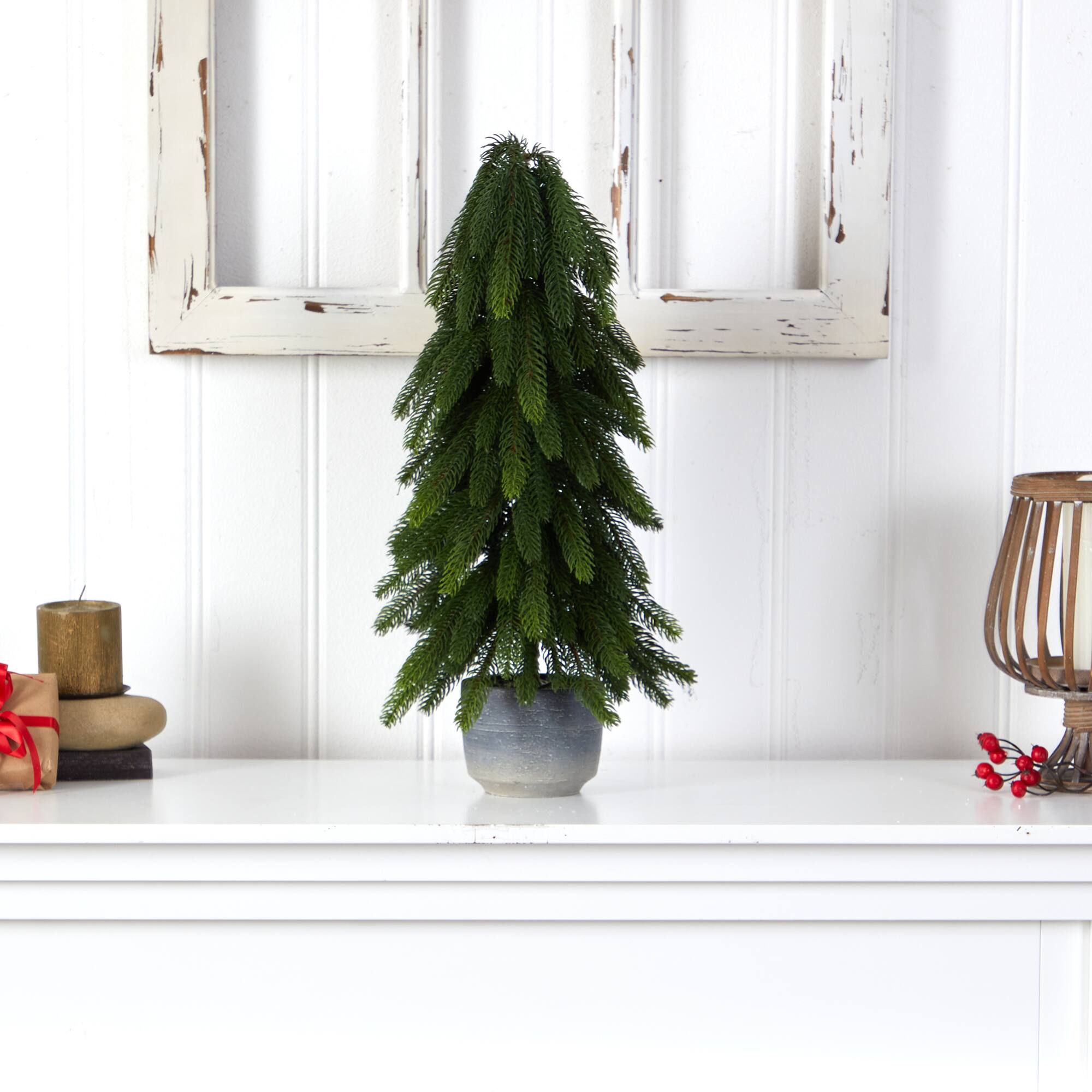 21" Artificial Pine Tree In Decorative Planter Michaels