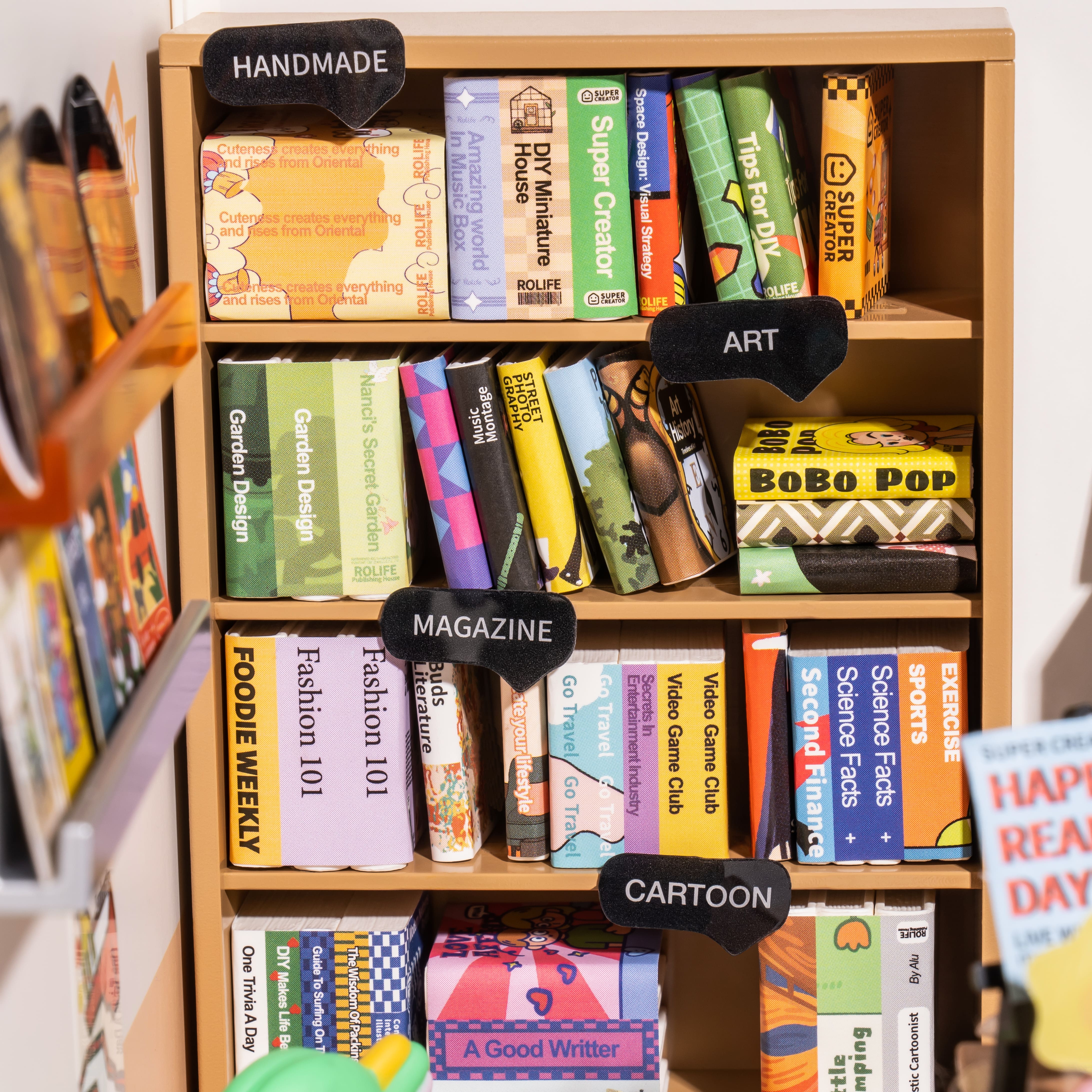 Rolife&#xAE; Super Creator Fascinating Book Store DIY Miniature Kit