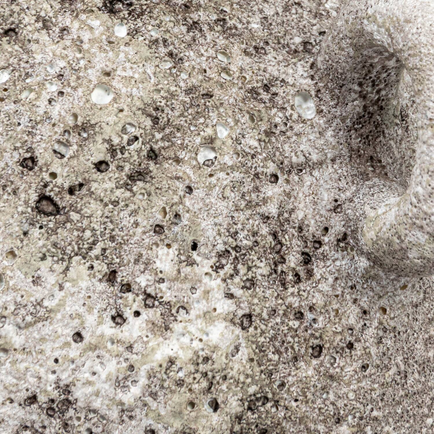 Hello Honey® 6" Gray with Distressed Reactive Glaze Stoneware Vase with Handles