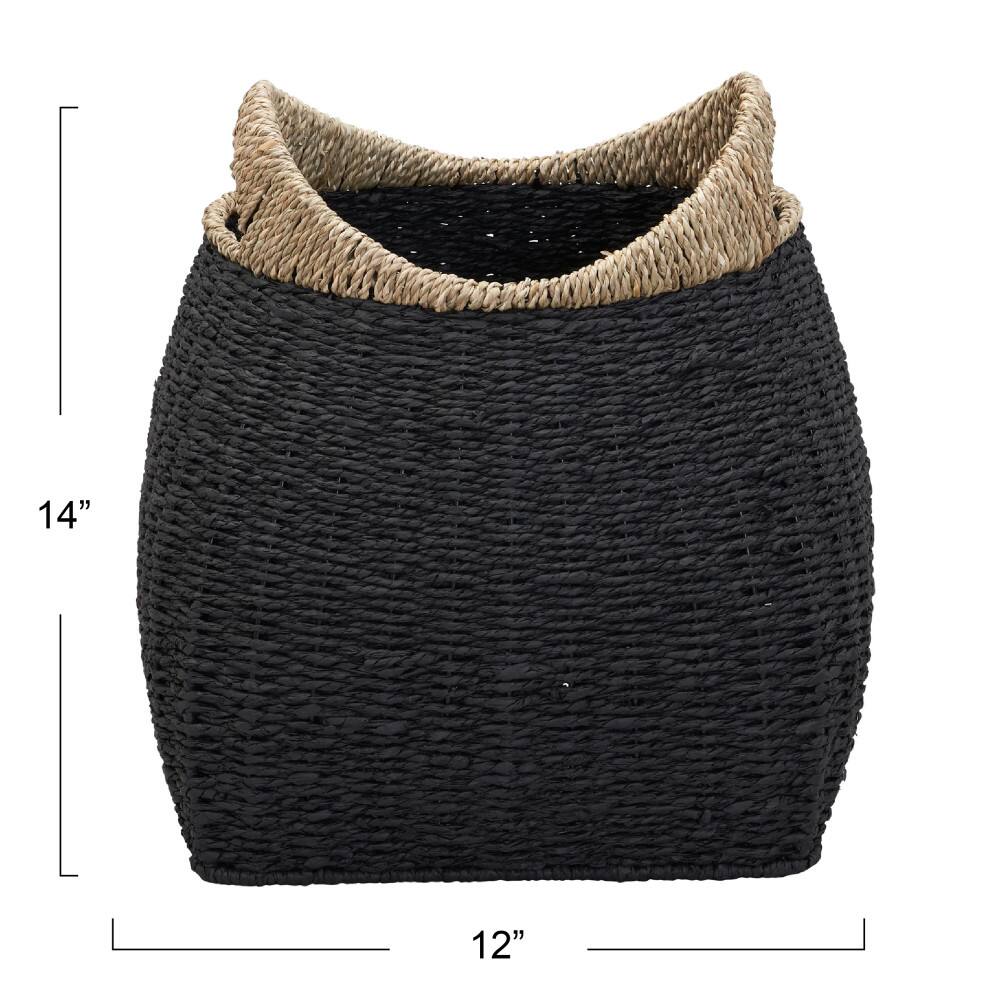 Household Essentials Black Basket with Handles