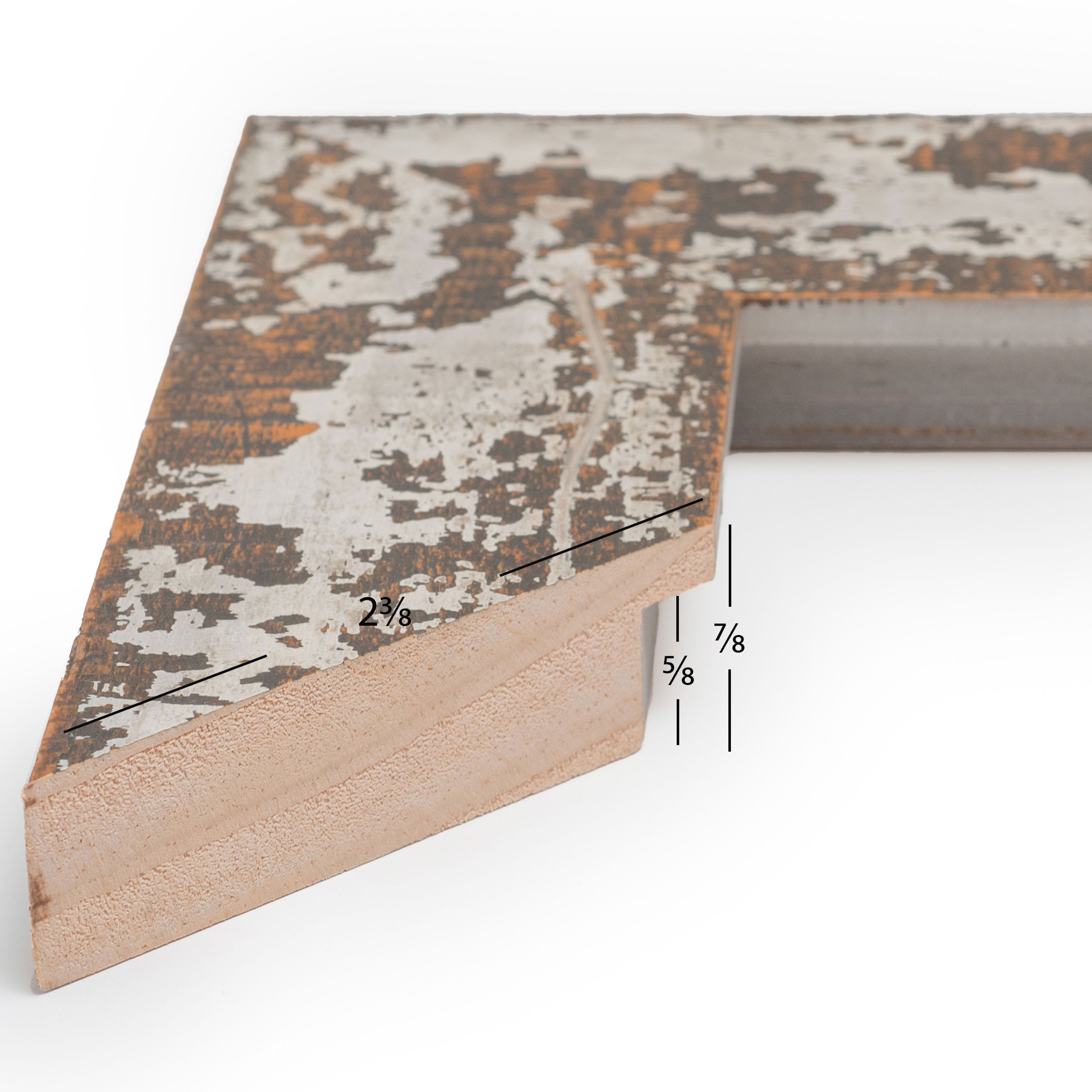 Craig Frames Hatteras XL Barndoor Brown Picture Frame