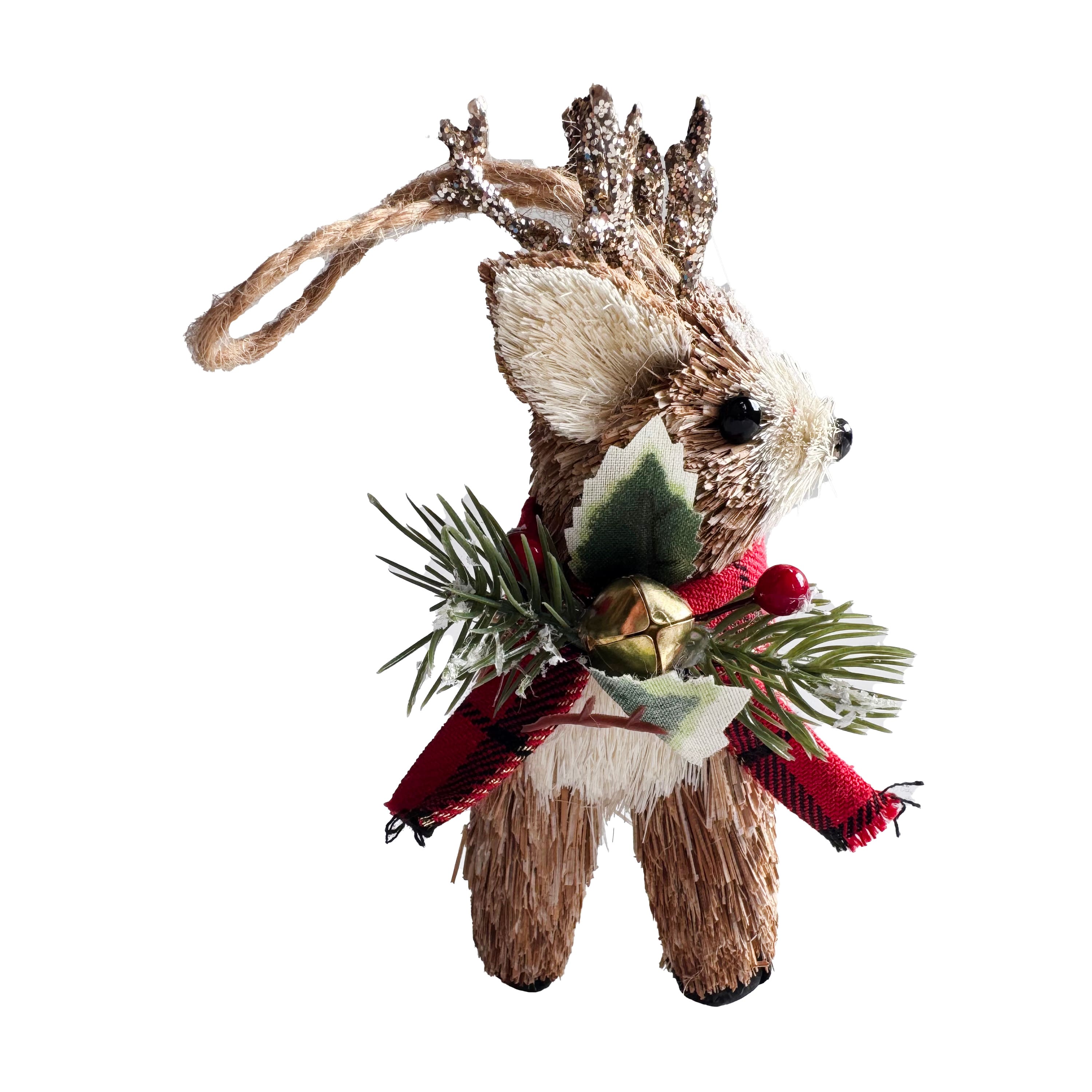 5" Sisal Deer Natural Ornament by Ashland®