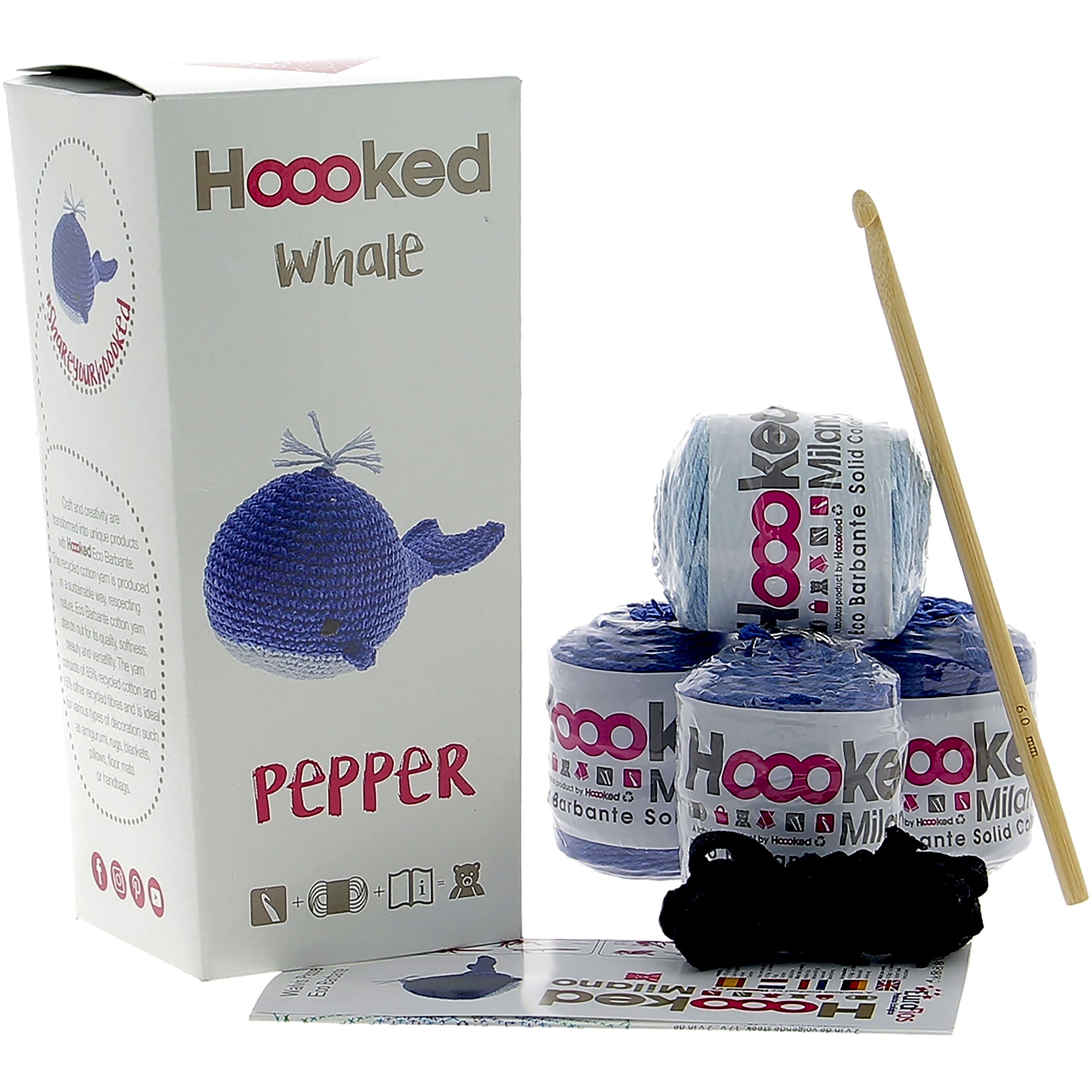 Hoooked Pepper the Whale DIY Crochet Kit