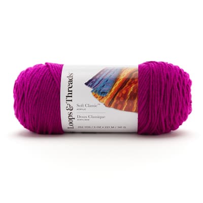 Soft Classic™ Neon Yarn by Loops & Threads® | Michaels