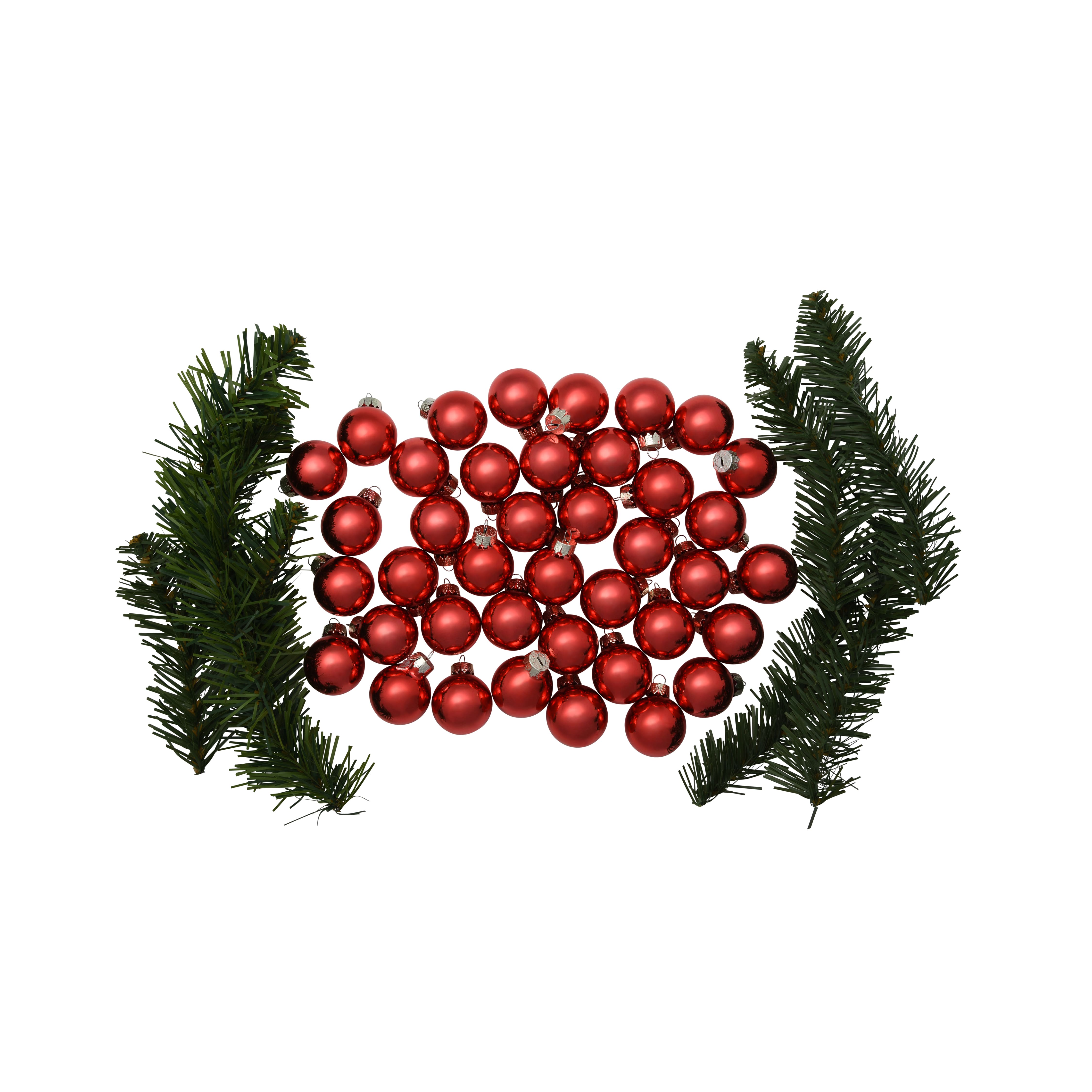 Whitehurst 40ct. 1.25" Glossy Glass Ball Ornaments