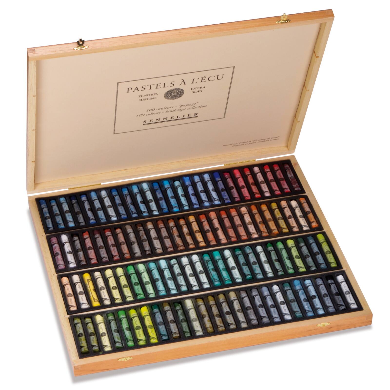 Sennelier Soft Pastel Wood Box Landscape Set of 100