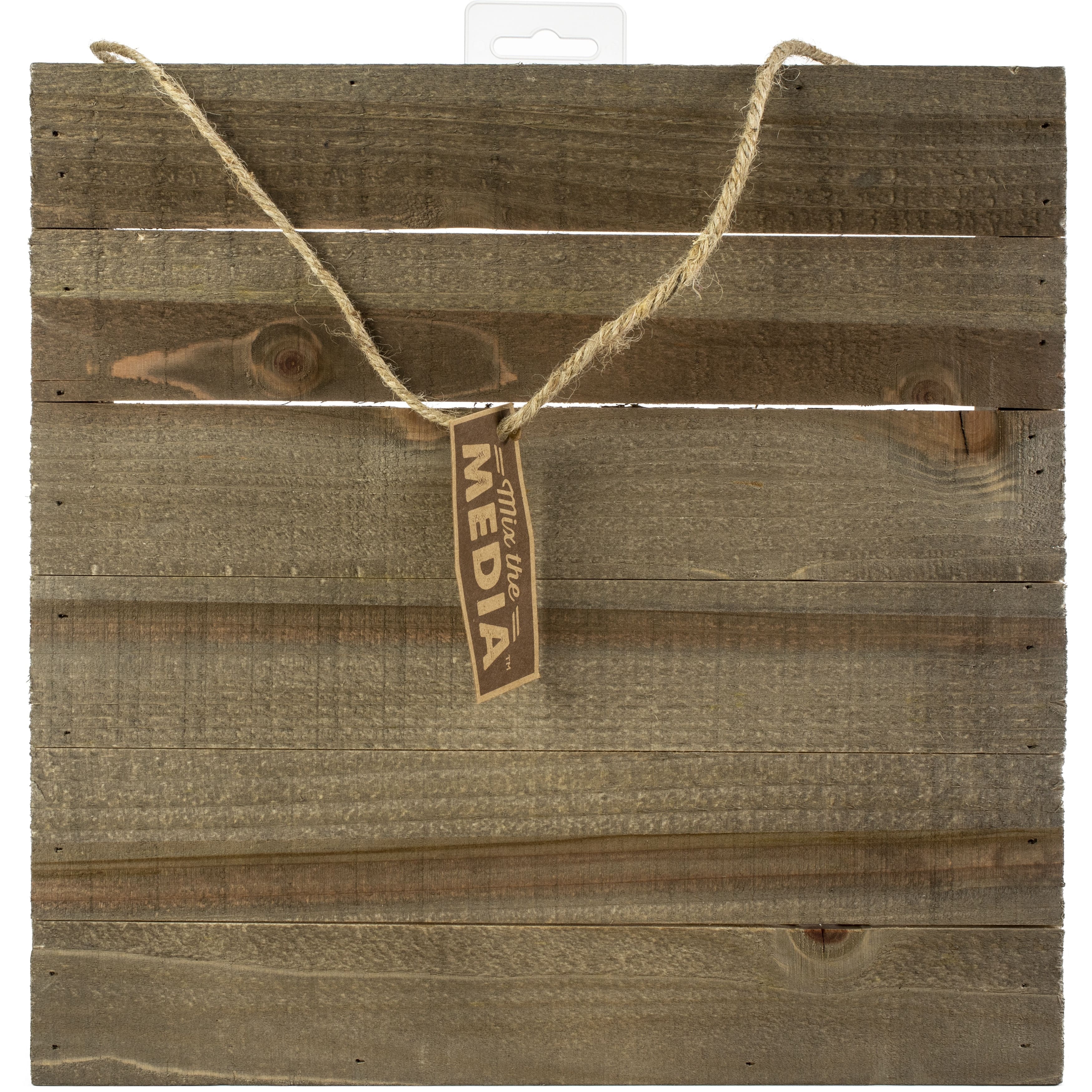 Jillibean Soup Mix The Media™ 12" x 12" Dark Wooden Plank