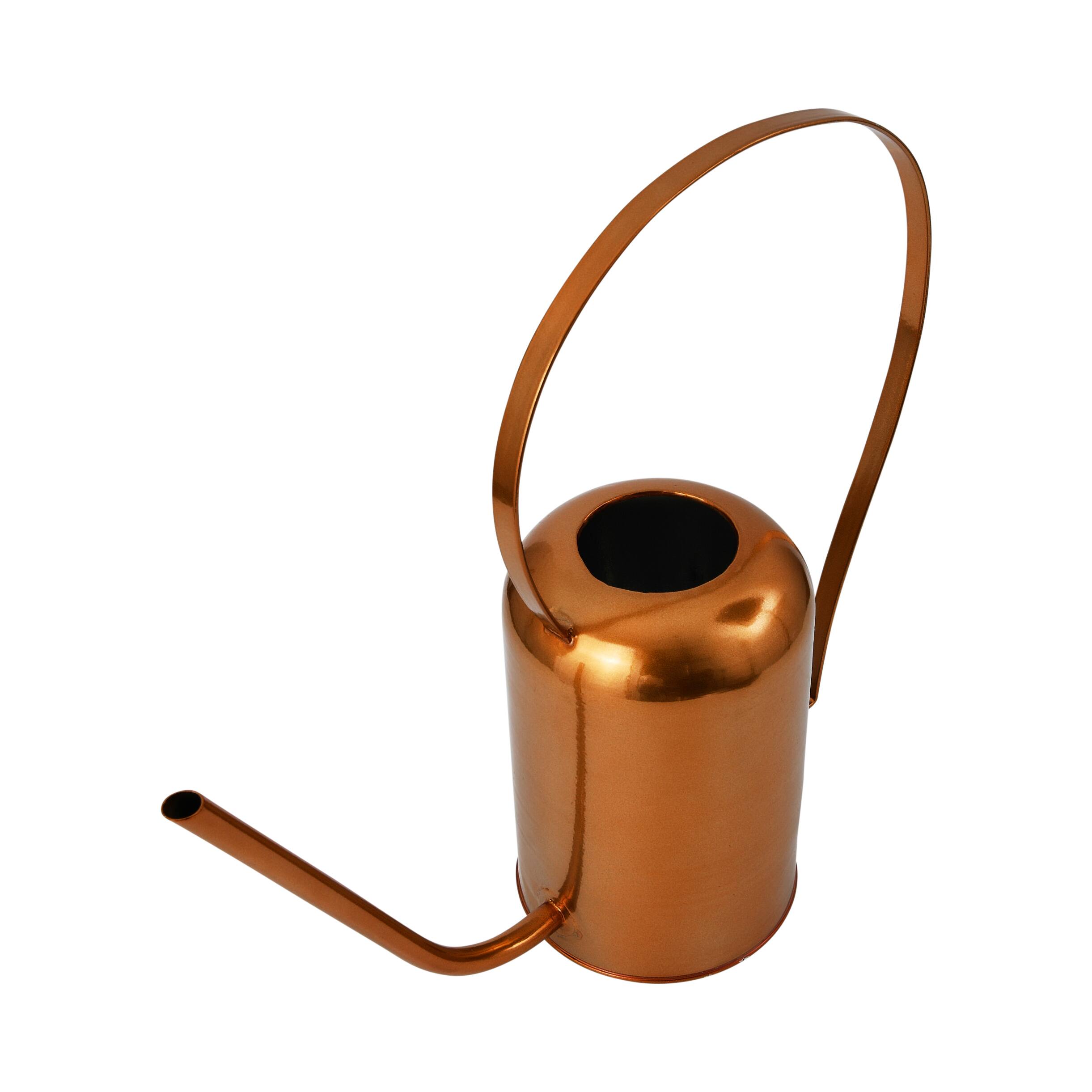 Hello Honey® 18.5" Copper Modern Metal Watering Can