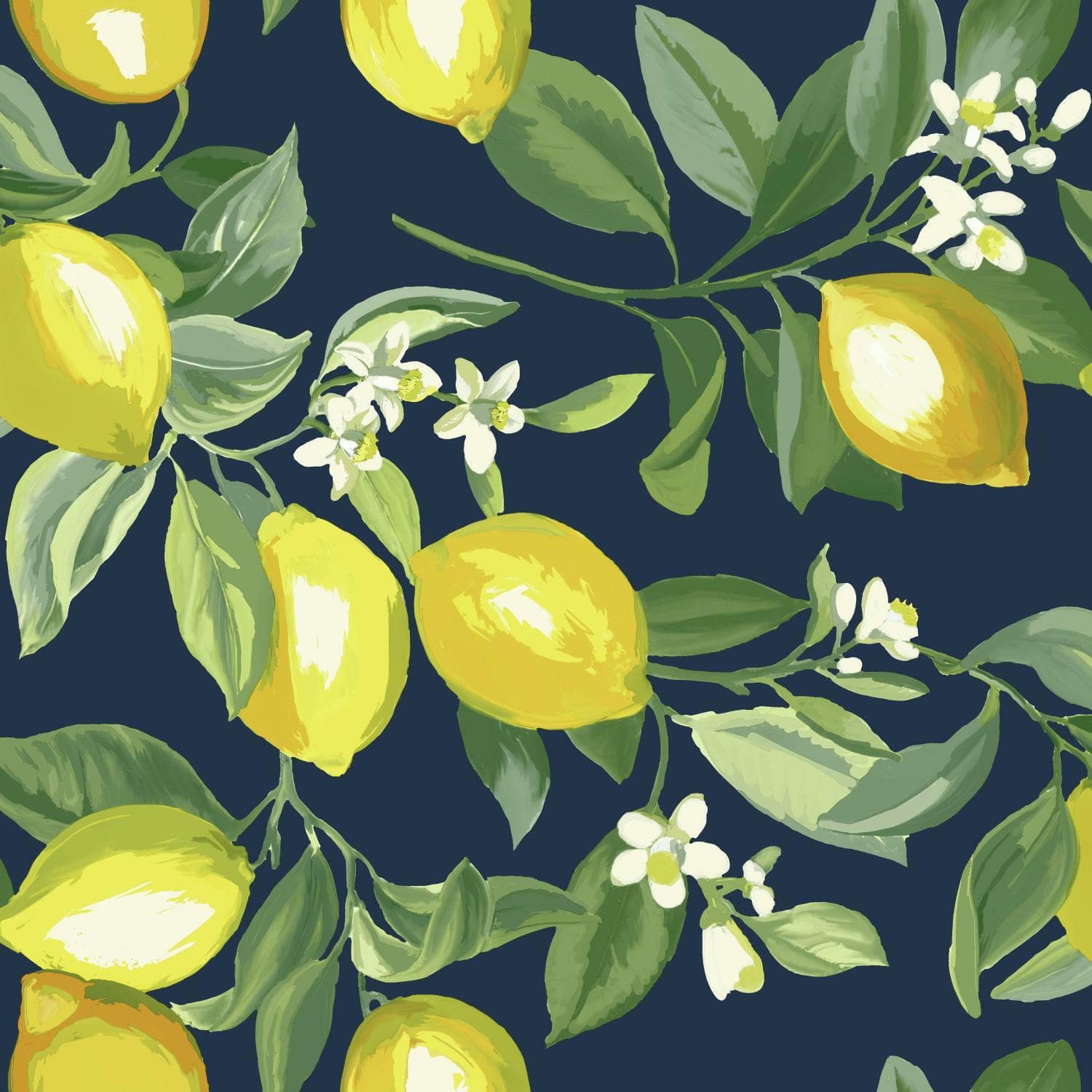 RoomMates Lemon Zest Peel &#x26; Stick Wallpaper