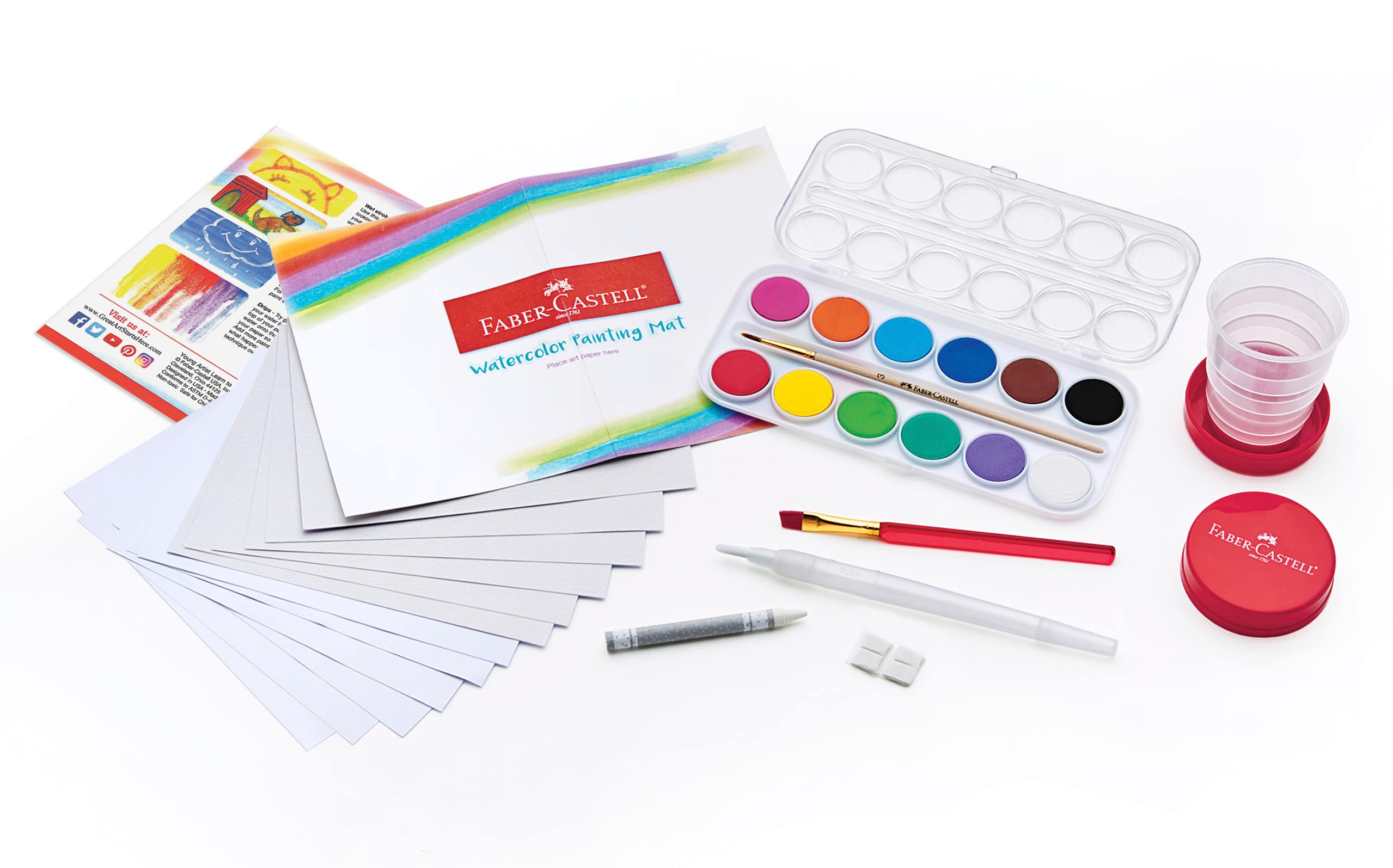 Faber-Castell&#xAE; Young Artist Learn To Watercolor Set