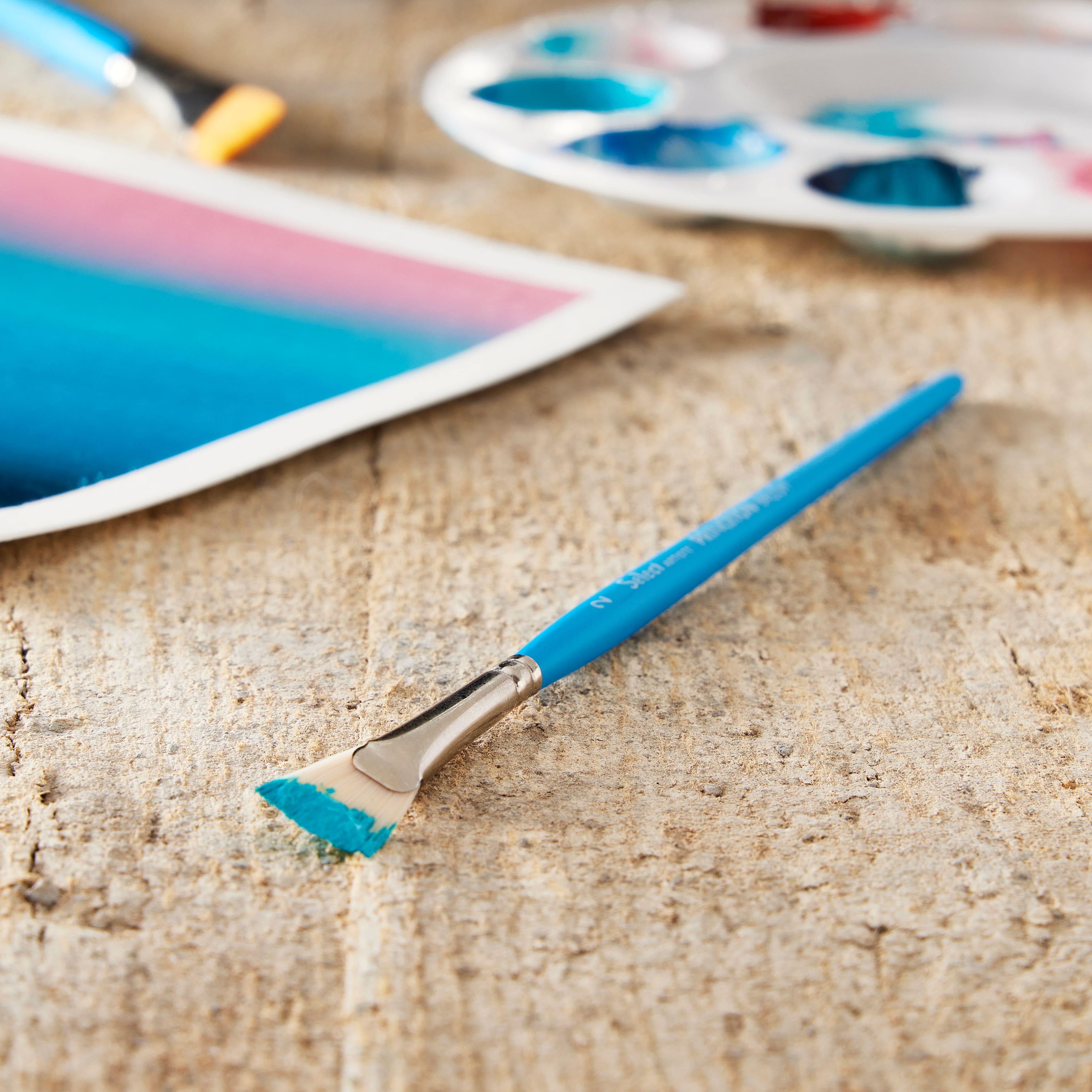 Princeton™ Select™ Artiste Series 3750 Bristle Short Handle Fan Brush