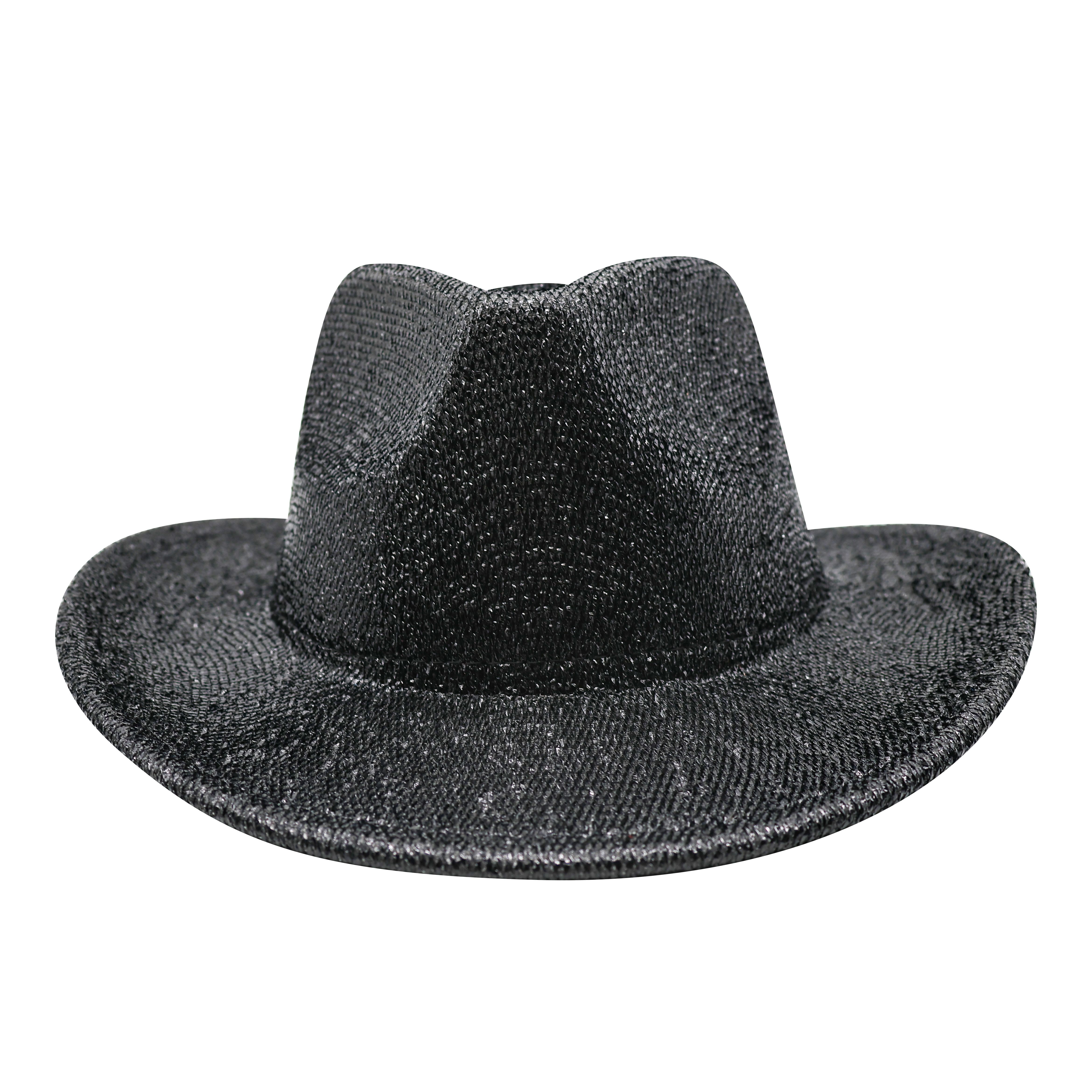 Shiny Black Cowboy Hat by Celebrate It&#x2122;