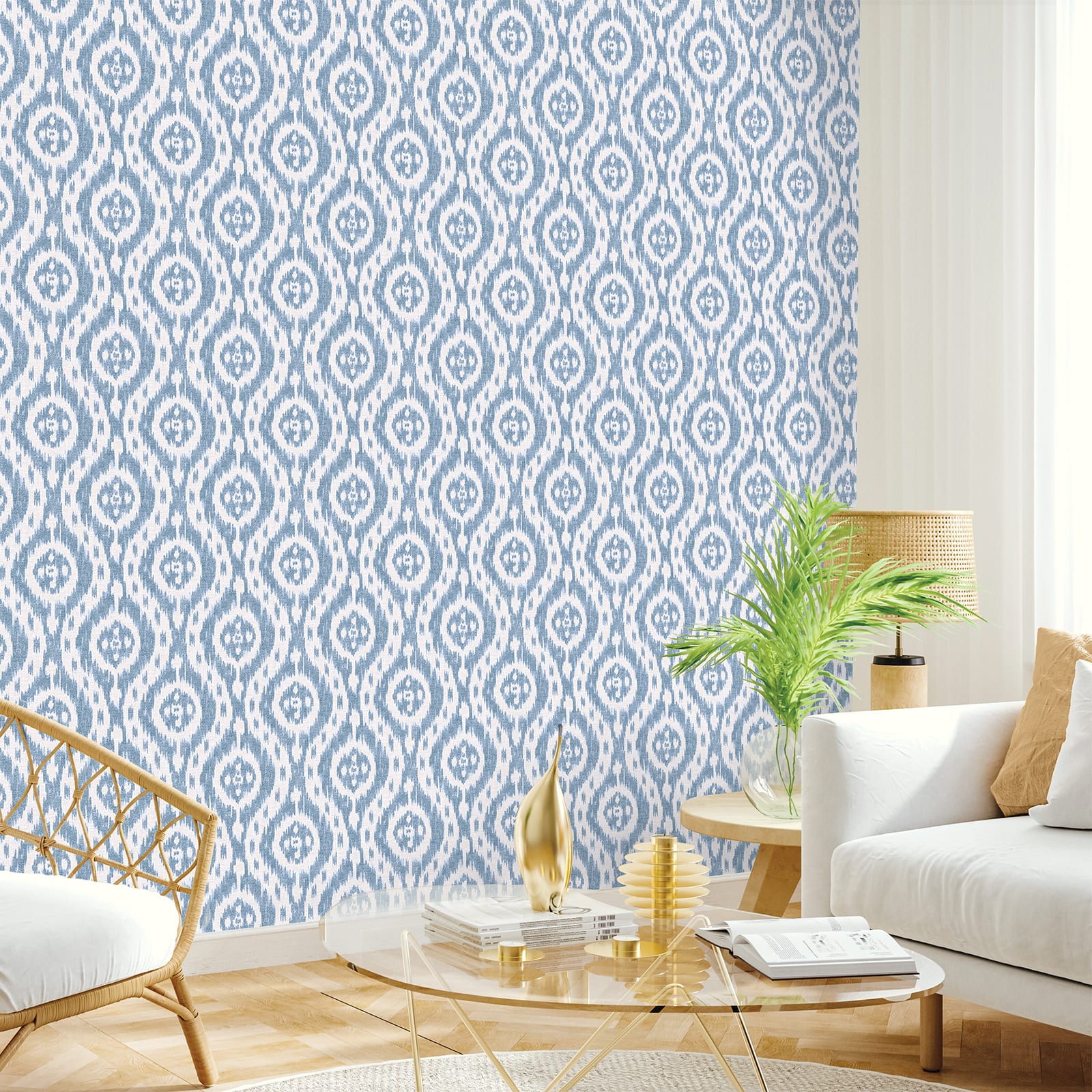 Surface Style Ikat Tracery Peel & Stick Wallpaper