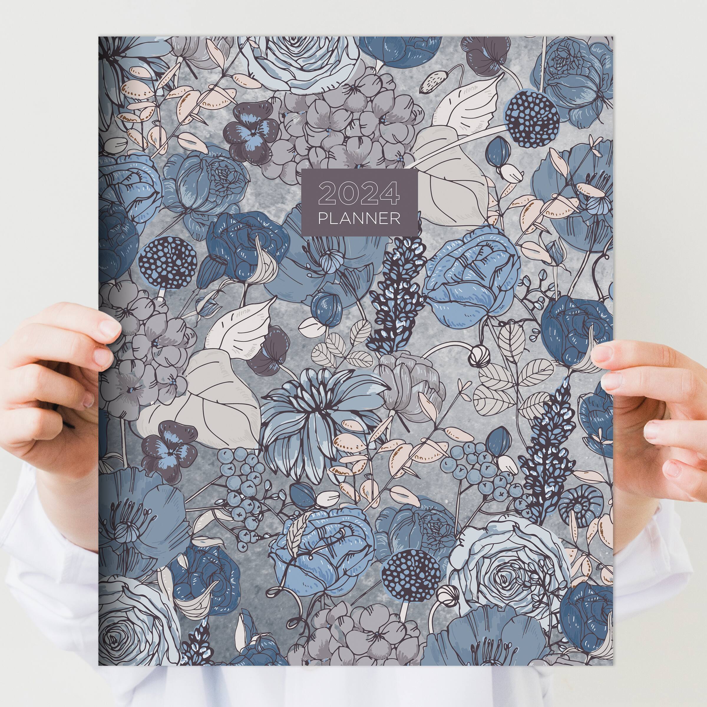 2024 Blooms of Blue Monthly Planner