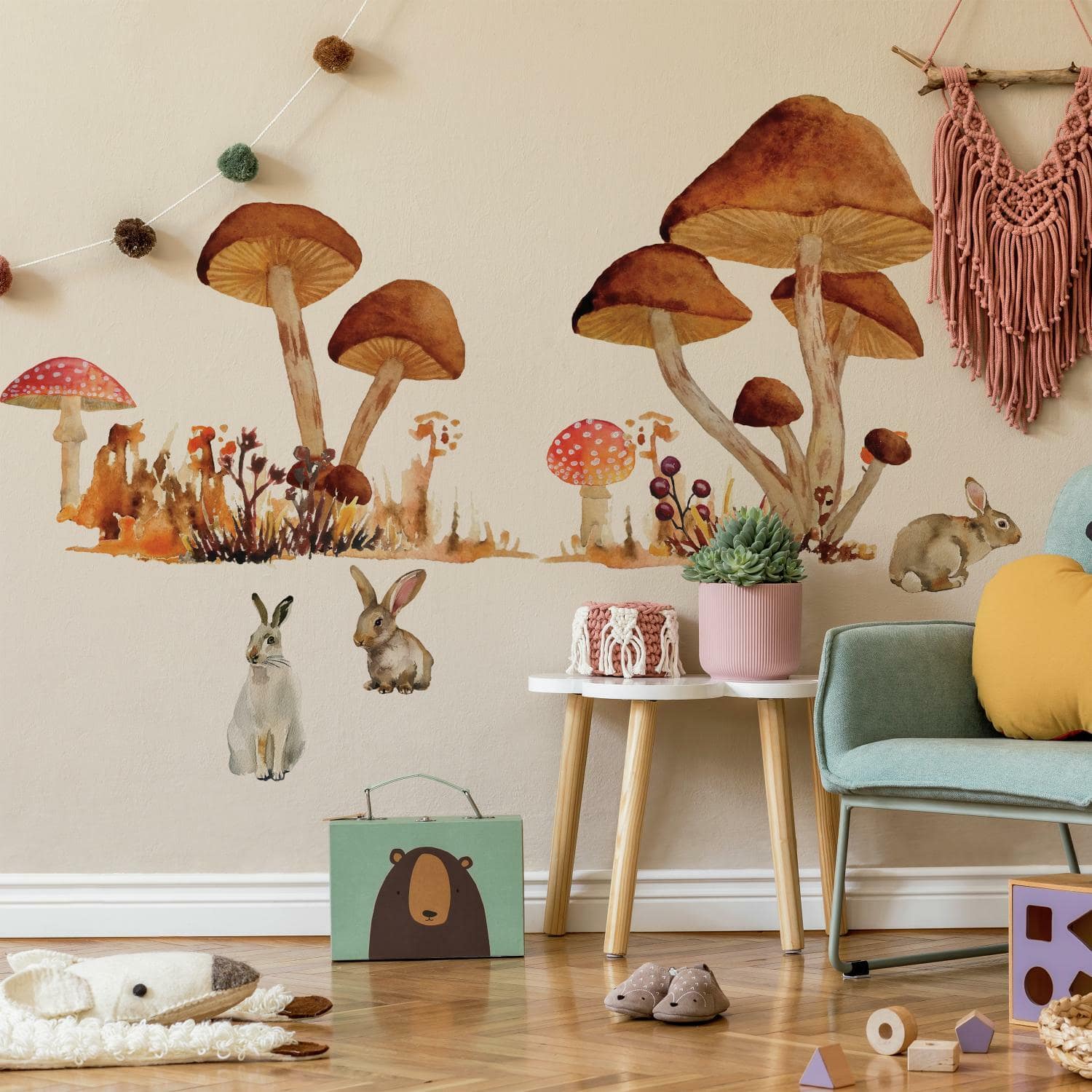 RoomMates Mushroom Giant Peel &#x26; Stick Wall Decals