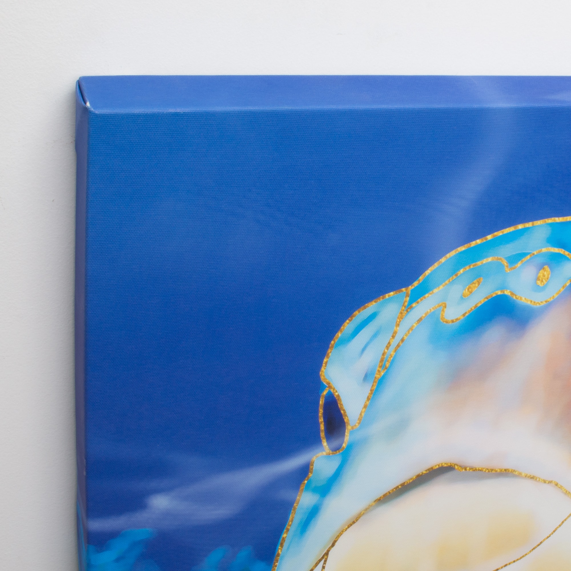 Sea Turtle Outdoor Canvas Art Print - 35&#x22;x35&#x22;