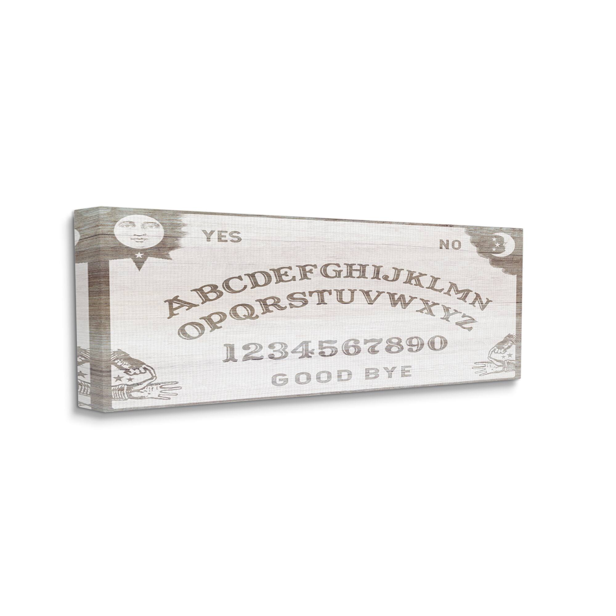 Stupell Industries Spooky Vintage Ouija Board Canvas Wall Art