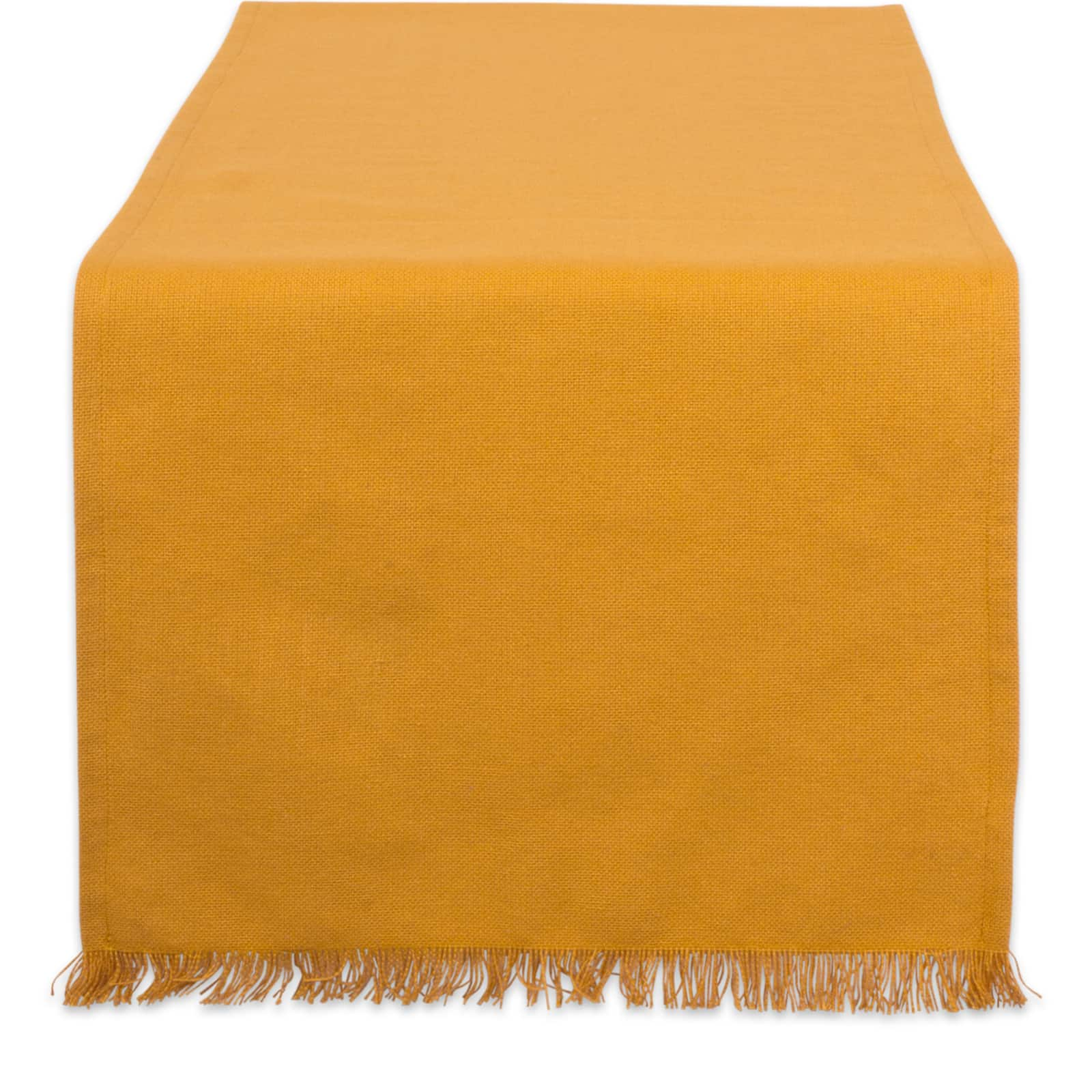 DII&#xAE; 108&#x22; Solid Heavyweight Fringed Table Runner