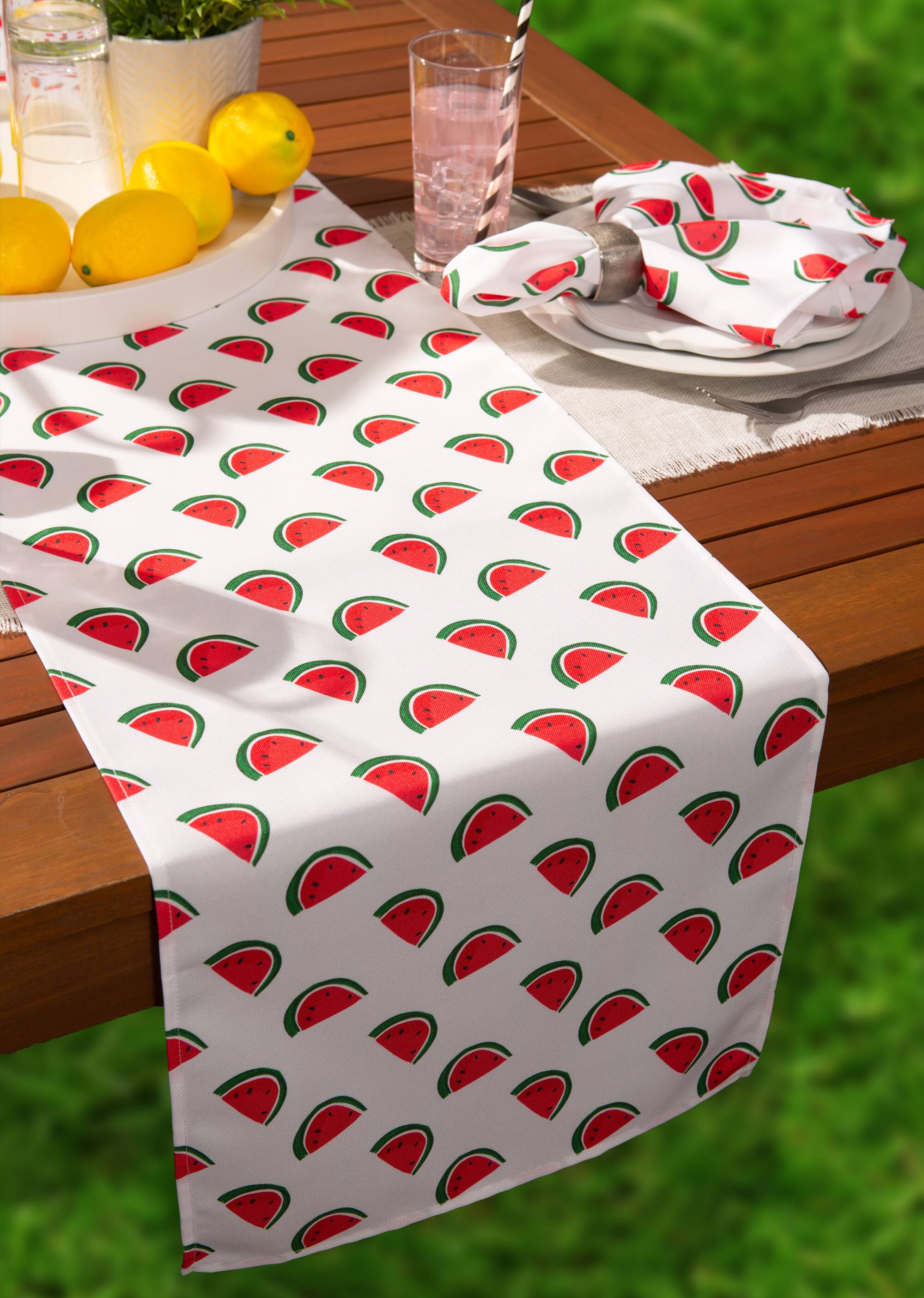 DII® 108" Watermelon Print Outdoor Table Runner