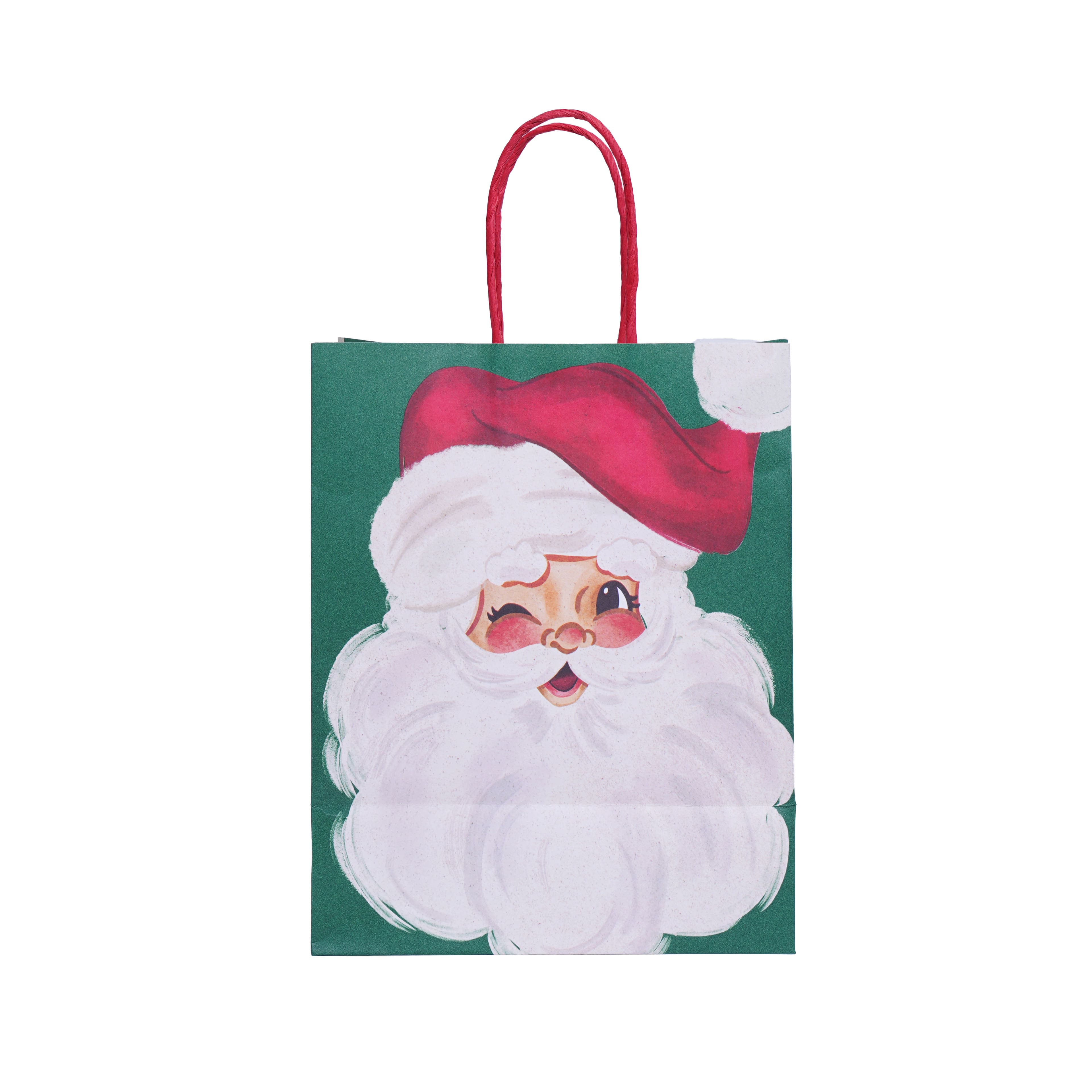 10&#x22; Classic Santa Gift Bags, 5ct. by Celebrate It&#x2122;