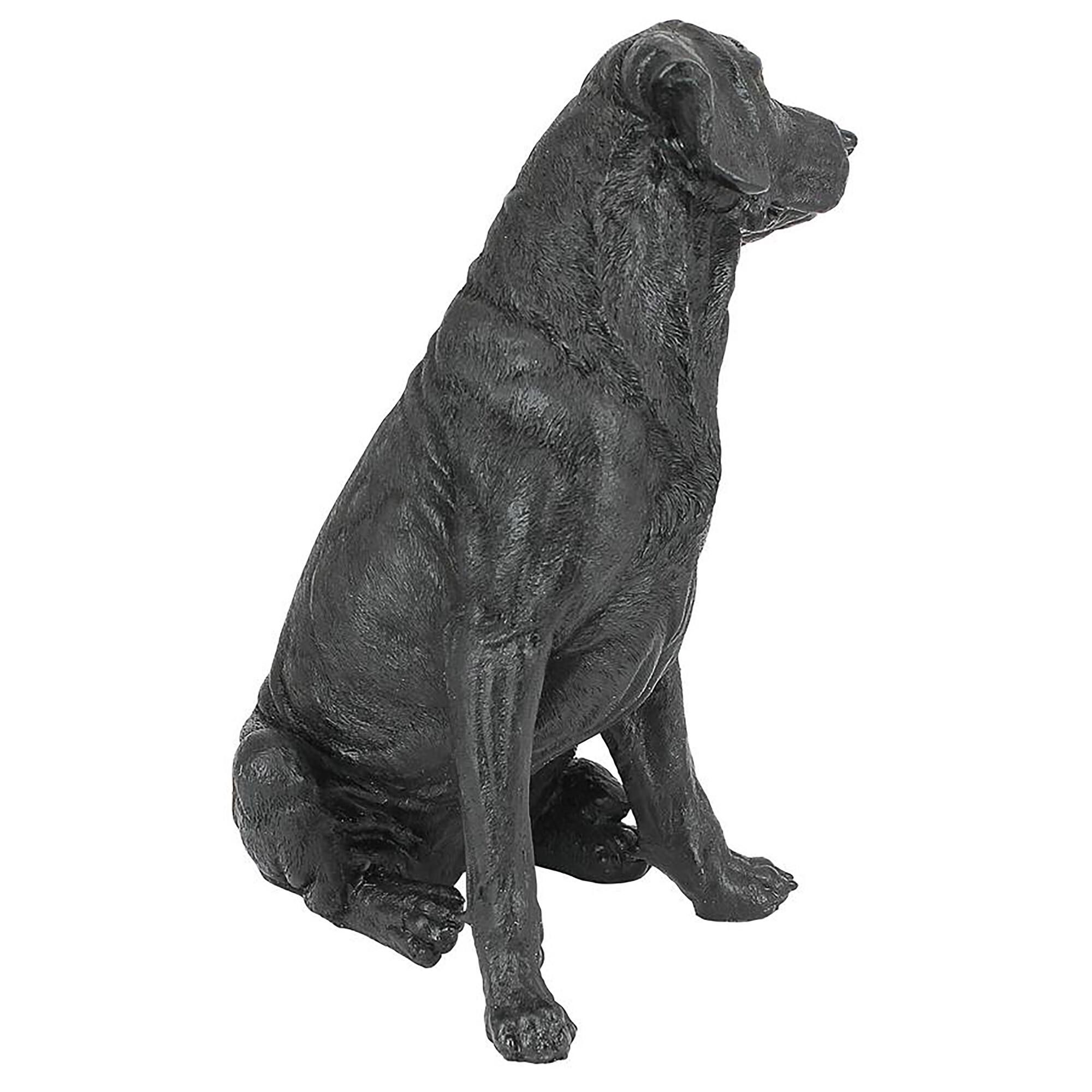 Design Toscano Black Labrador Retriever Dog Statue