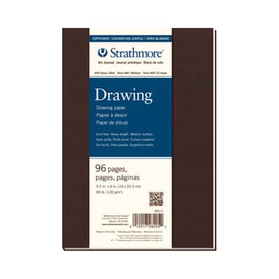 Crescent RENDR Hard-Cover Sketch Book, 5.5in x 8.5in 48/Sheets 