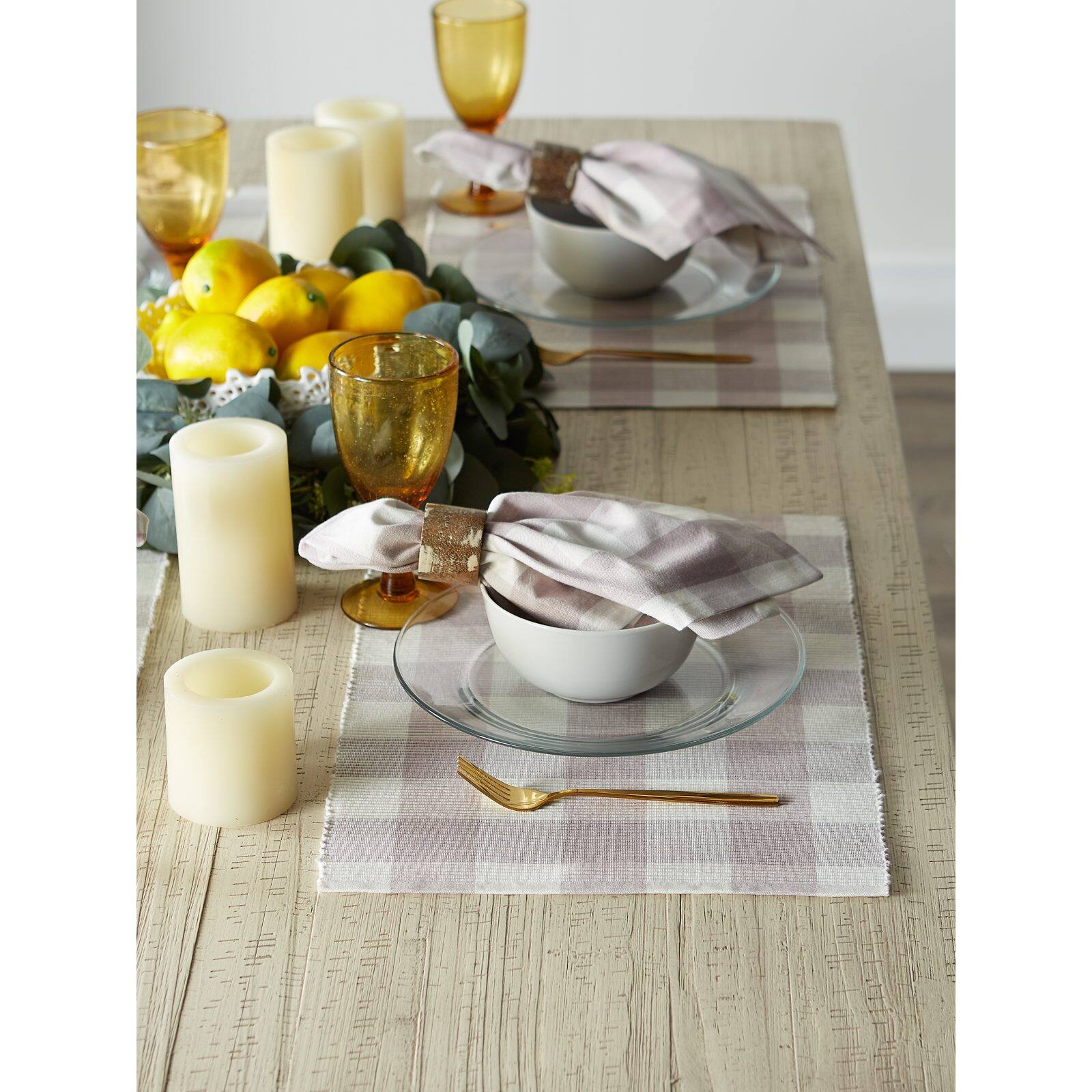 DII® Buffalo Check Ribbed Placemat, 6ct.
