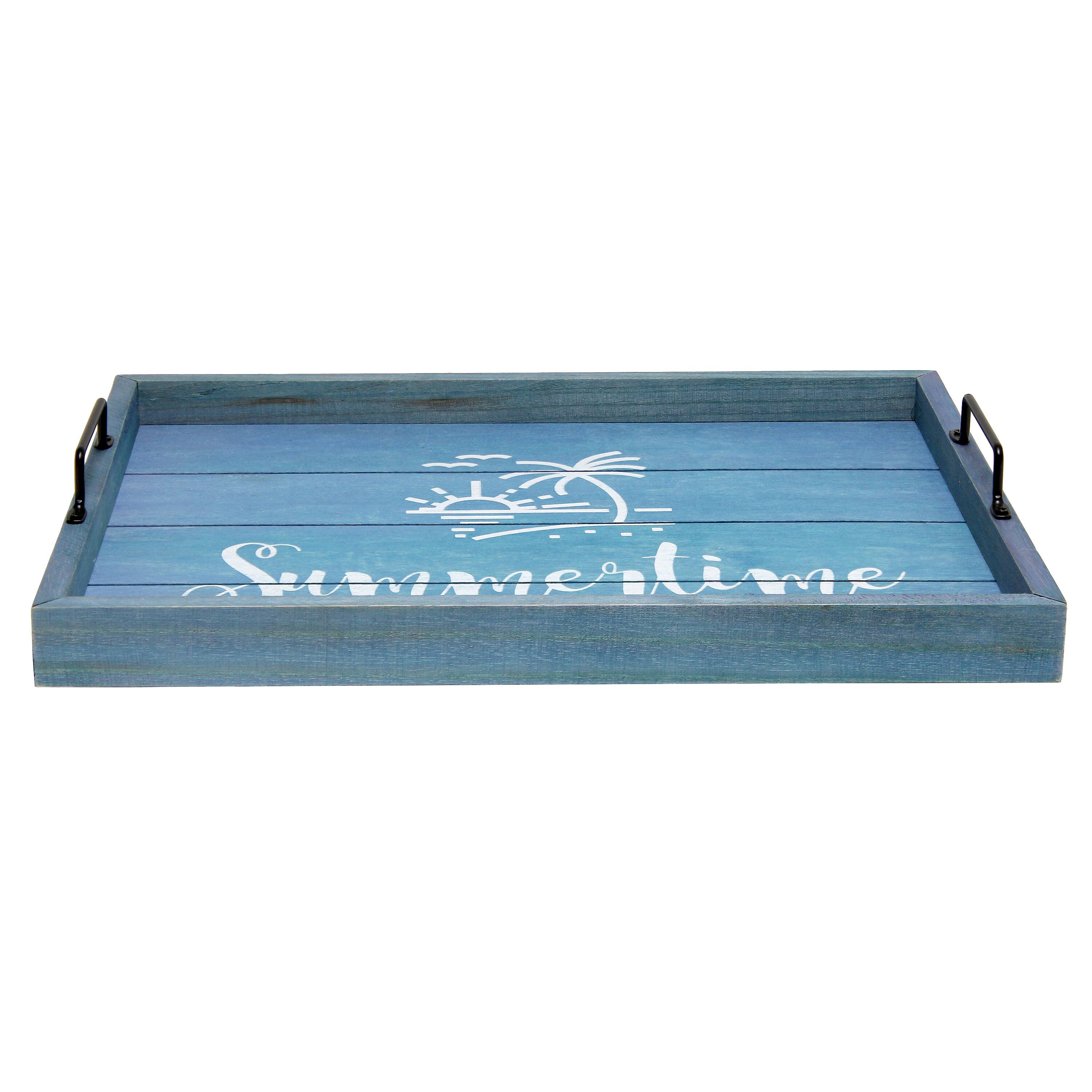 Elegant Designs™ 15.5" Summertime Serving Tray with Handles