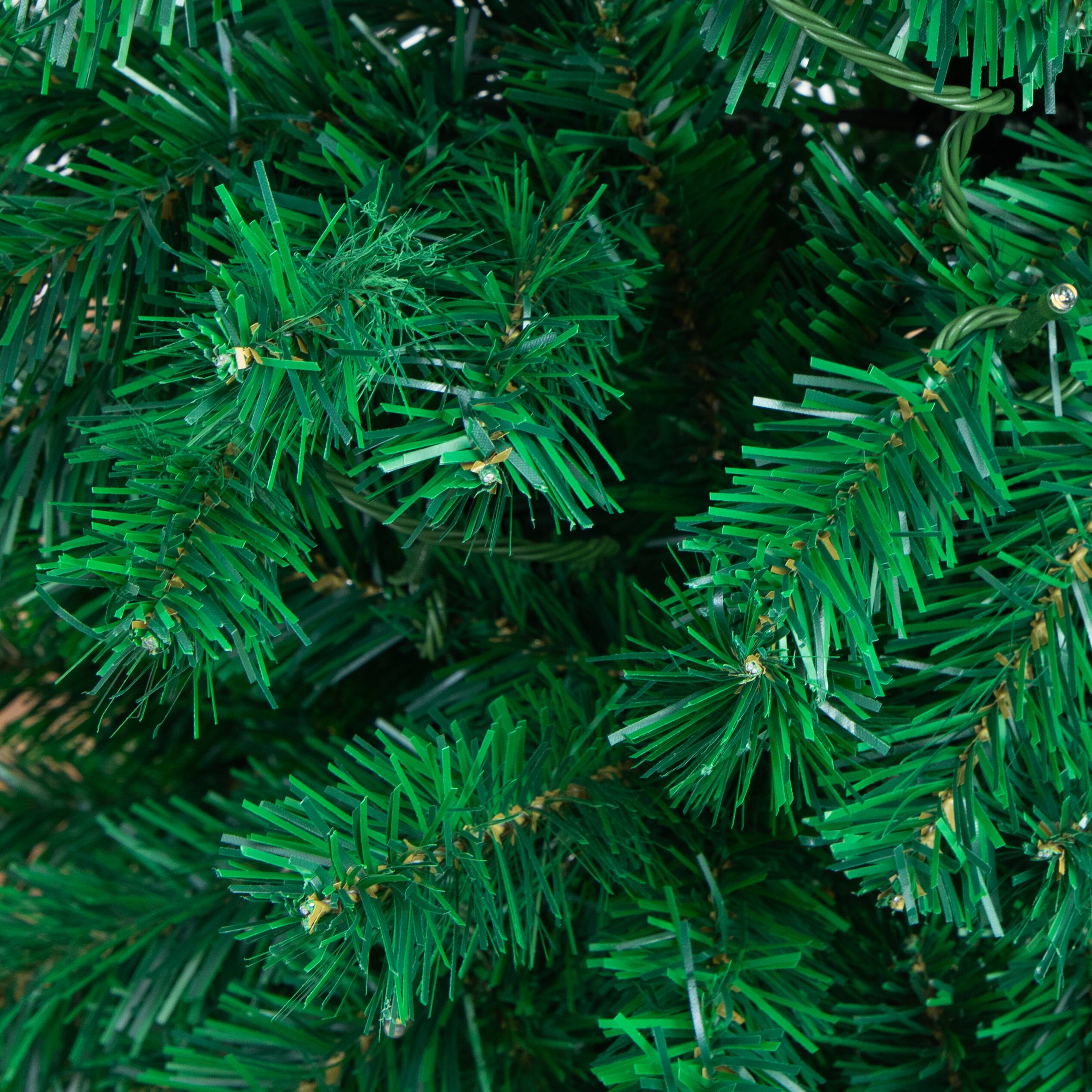 8ft. Pre-Lit Pine Artificial Christmas Tree Archway, Warm White LED Lights