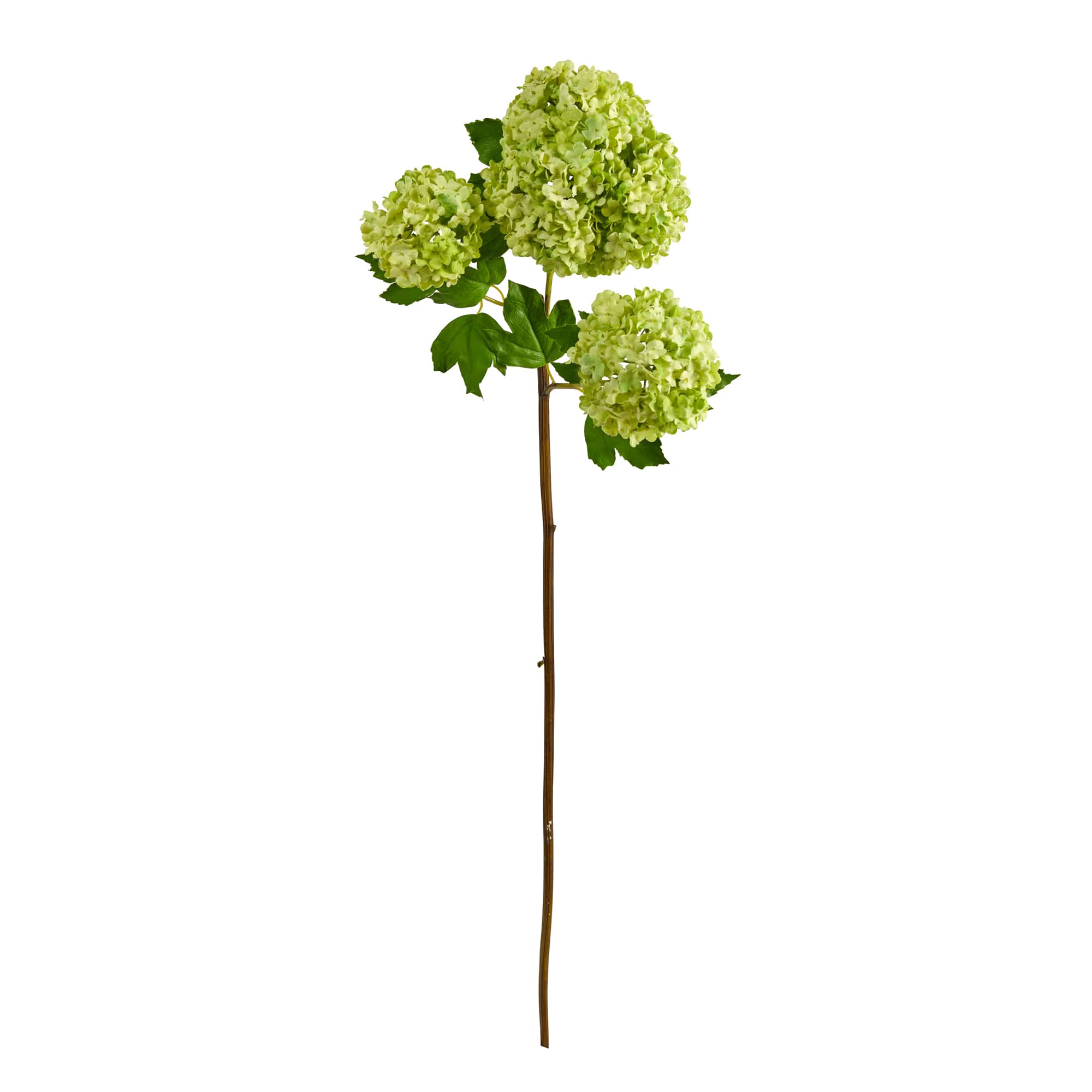 Snowball Hydrangea Artificial Flower Stem
