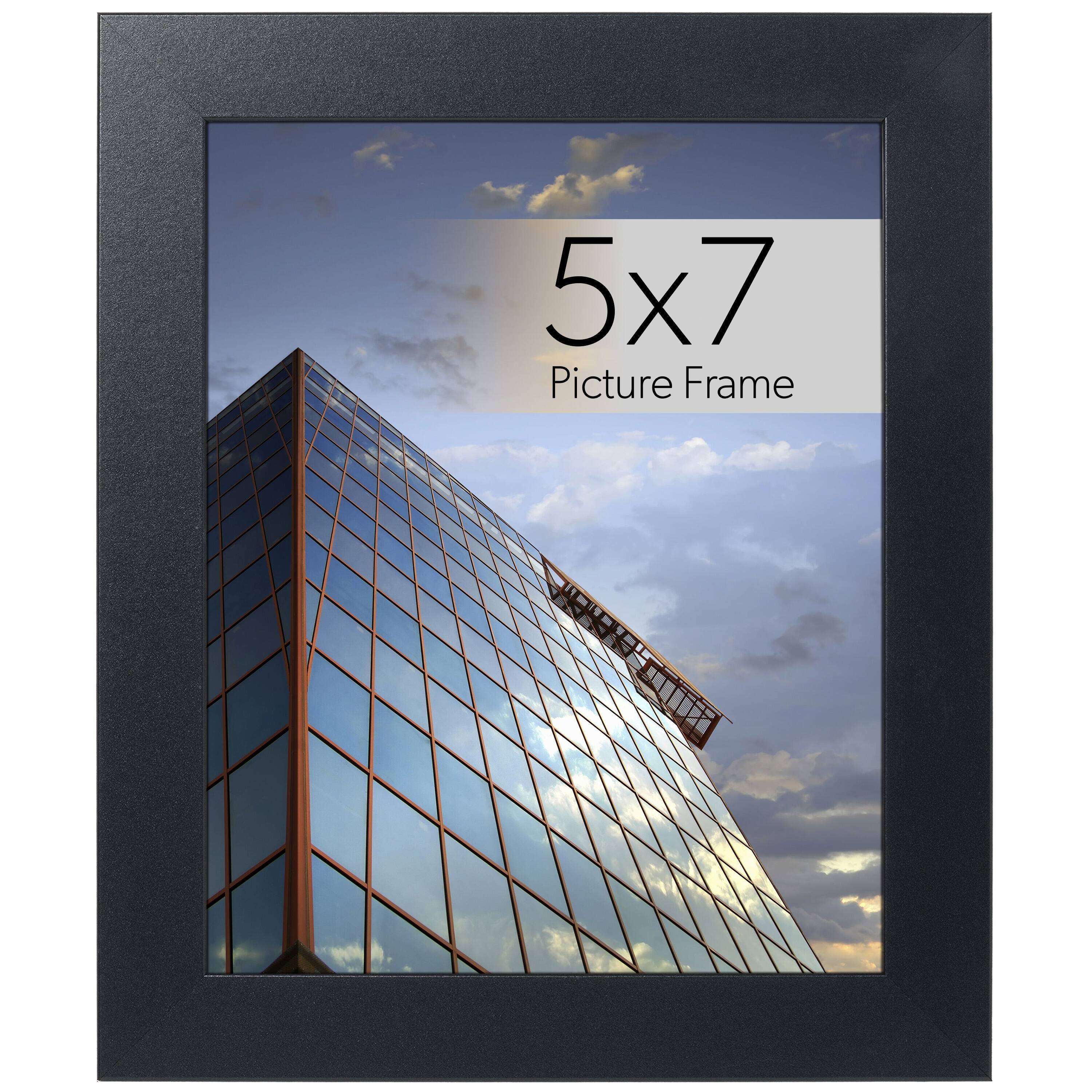 WallsThatSpeak Black Picture Frame with Easel and Glass