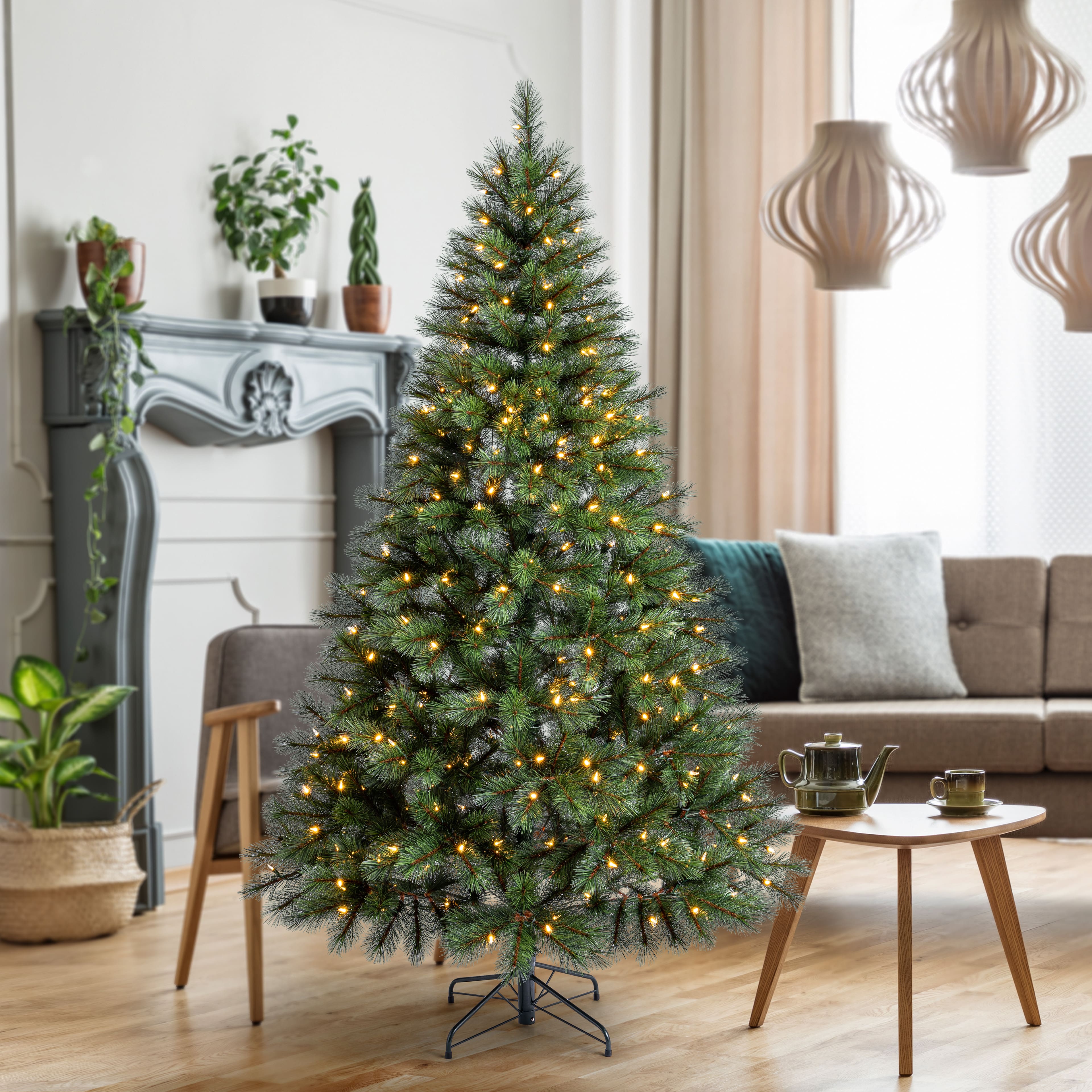 7.5ft. Pre-Lit Rutherford Pine Artificial Christmas Tree, Warm White LED Lights by Ashland&#xAE;