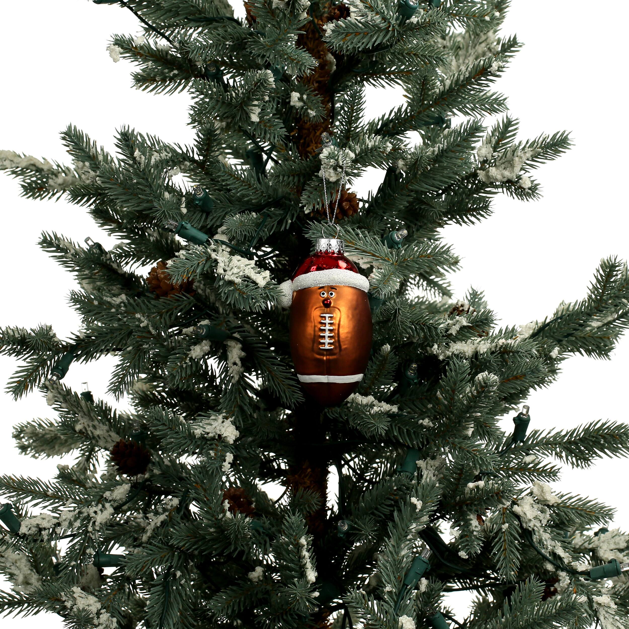 4&#x22; Football Glass Ornament by Ashland&#xAE;