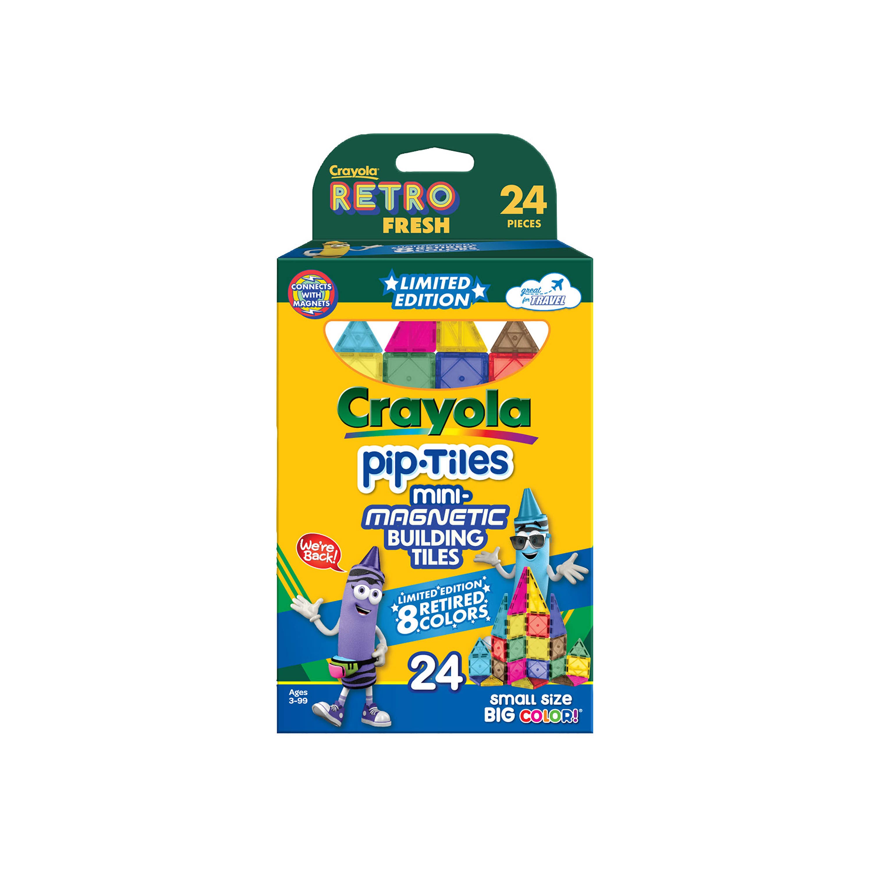 Crayola&#xAE; Retired Colors 24-Piece PIP Magnetic Tile Set