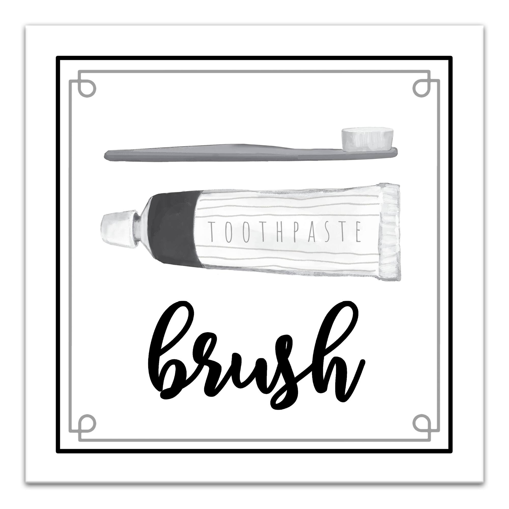 Brush 16&#x22; x 16&#x22; Canvas Wall Art