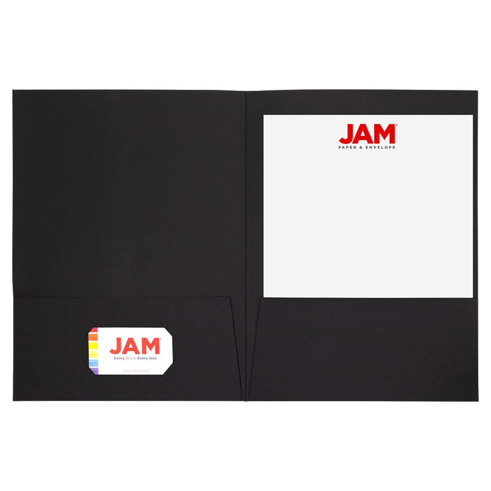 JAM Paper 9.5" x 11.5" 2-Pocket Linen Folders, 6ct.