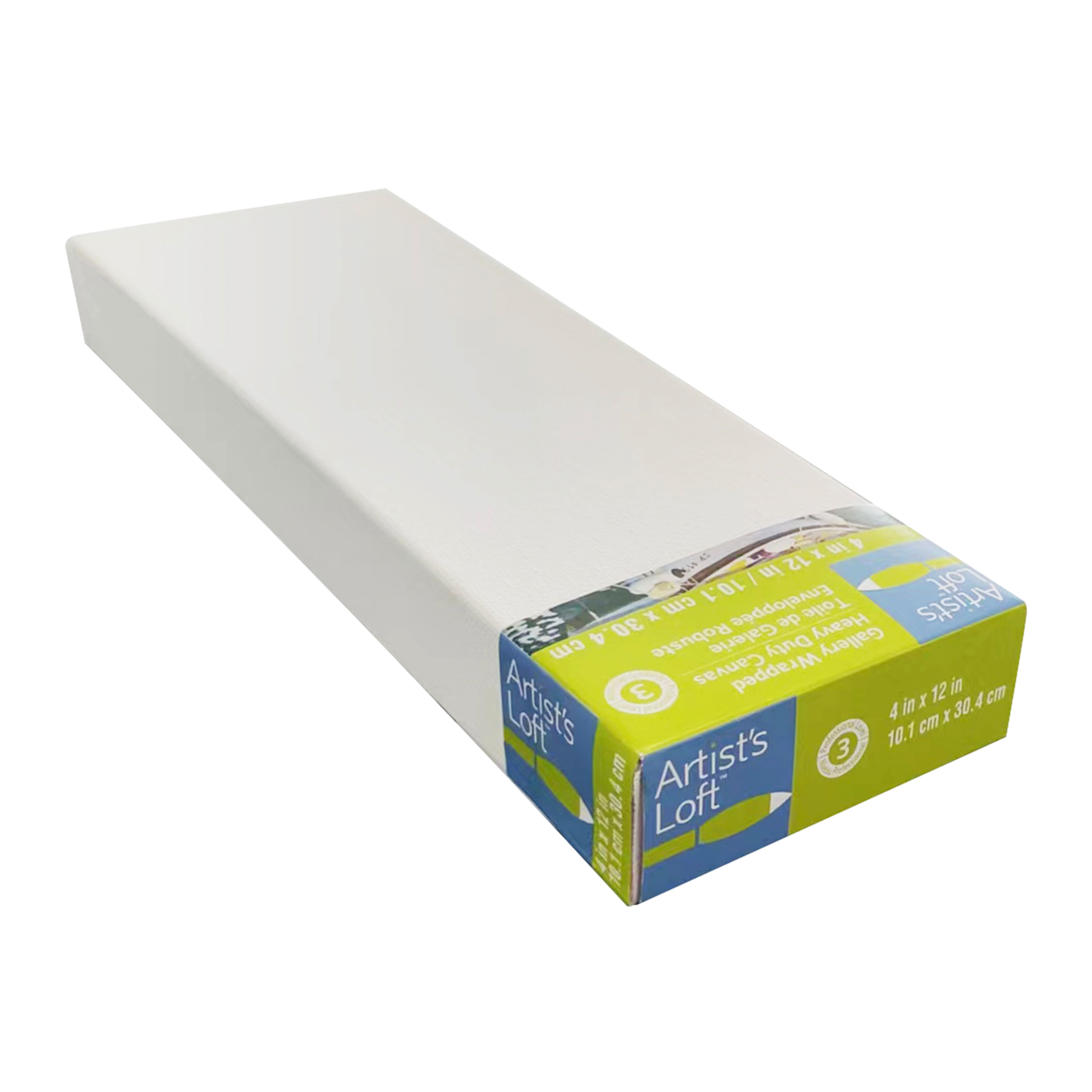 6 Pack: 4" x 12" Level 3 Gallery Wrapped Heavy Duty Canvas by Artist's Loft®