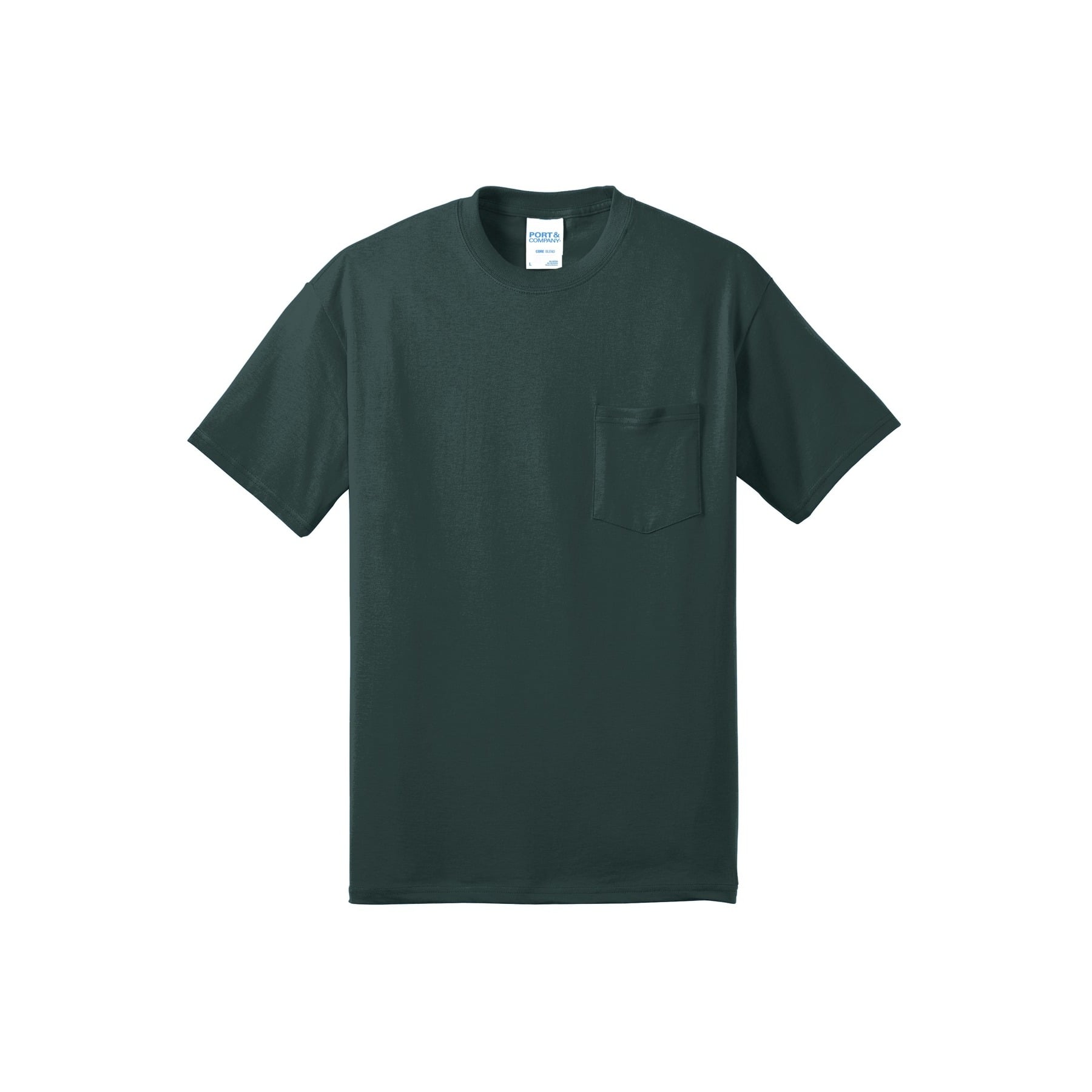 Port & Company® Core Blend Pocket Adult Tall Tee