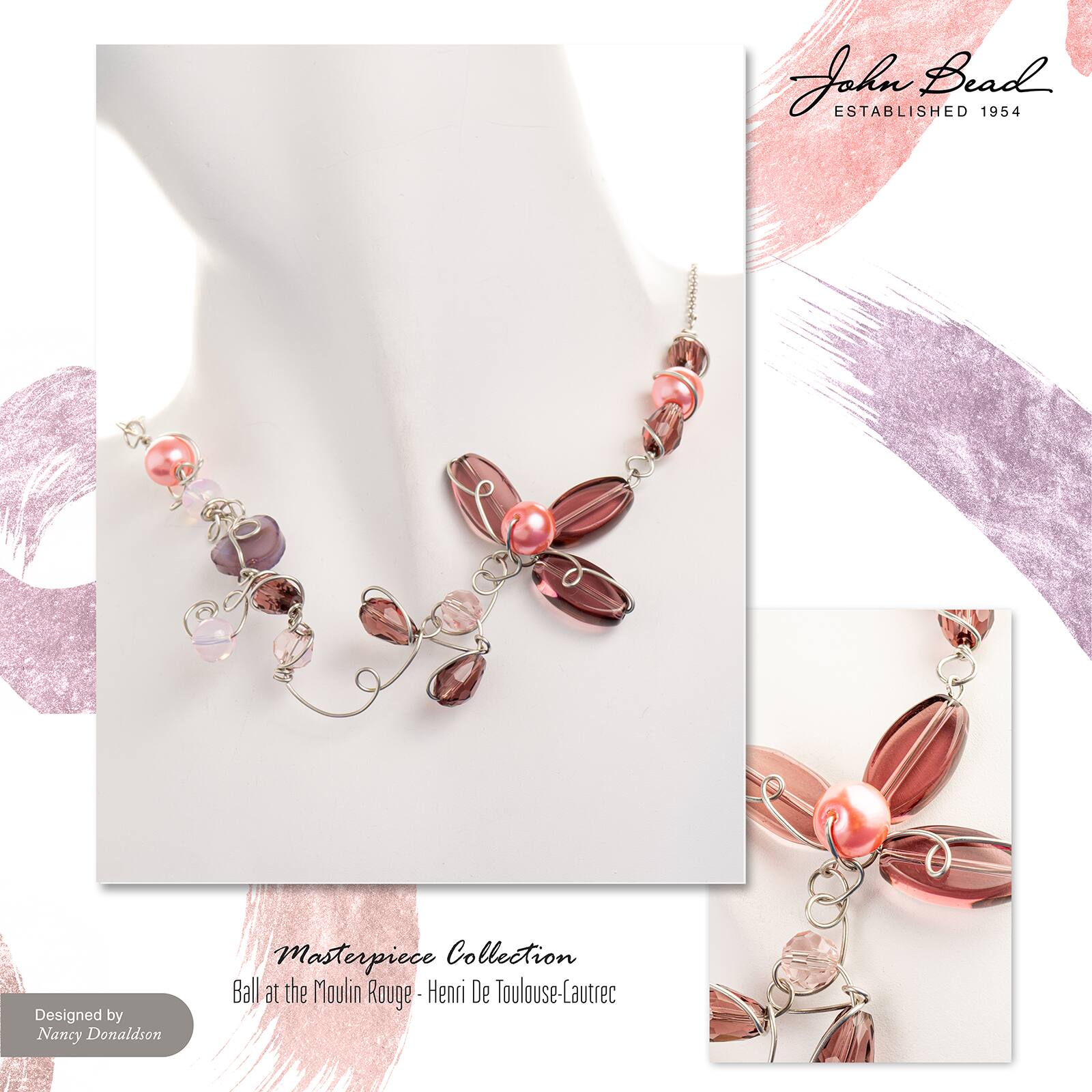 John Bead Masterpiece Collection Glass Bead Box Mix