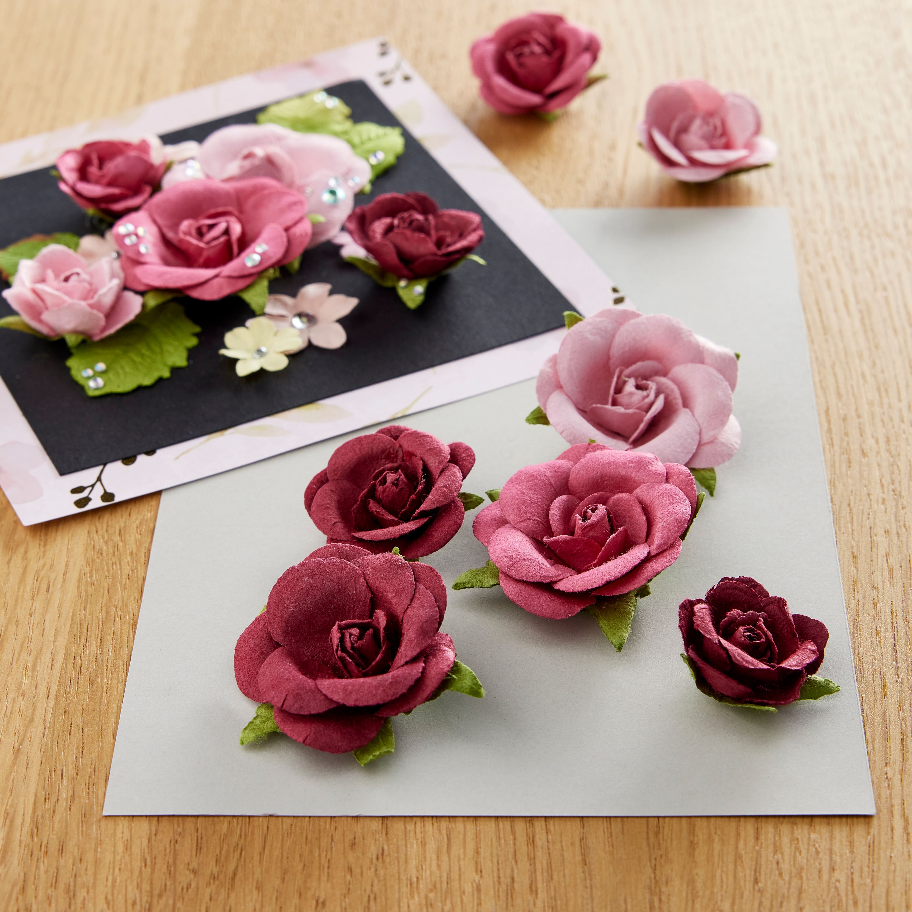 Red Sweetwater Paper Flower Embellishments By Recollections&#x2122;