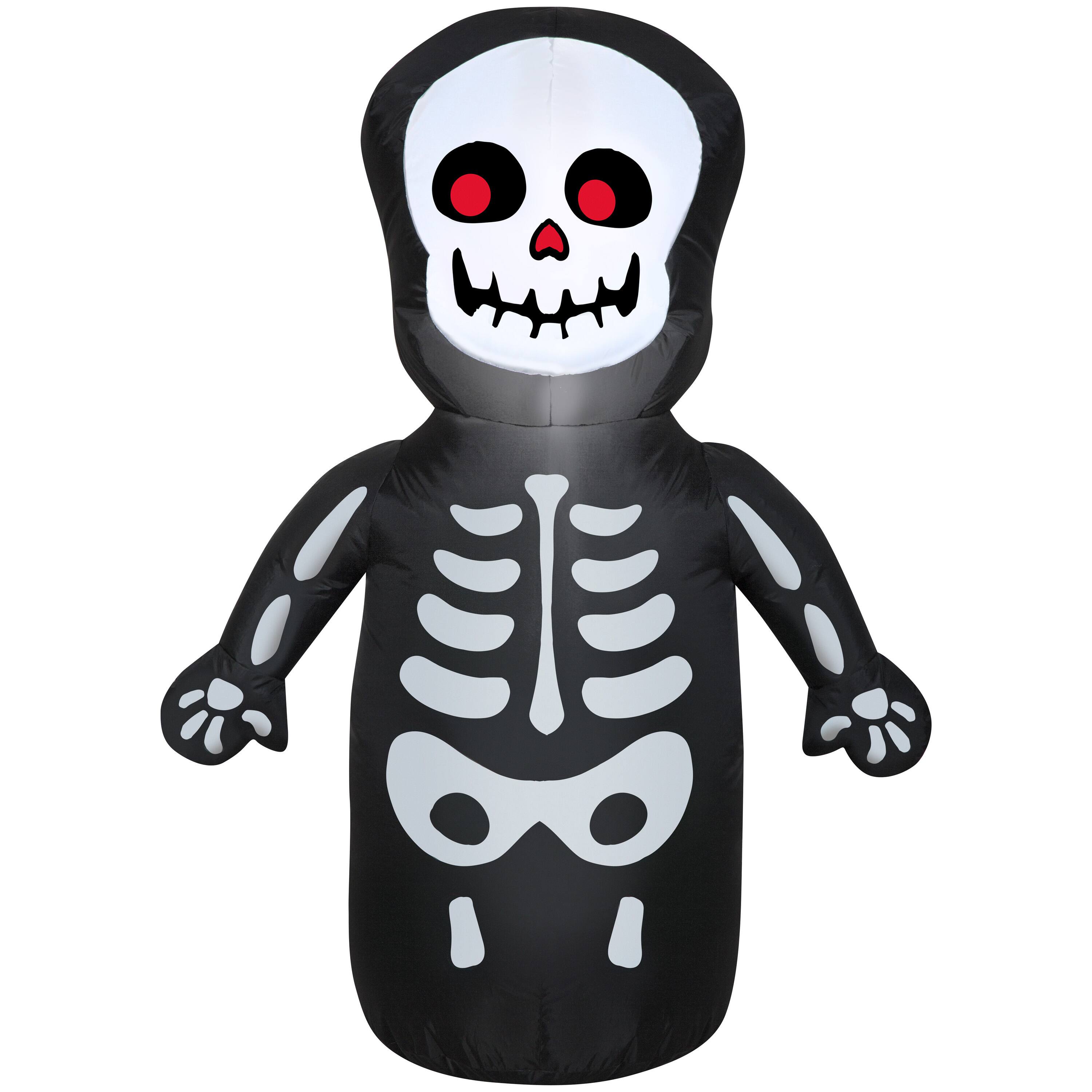 3.5ft. Airblown® Inflatable Halloween Happy Skeleton