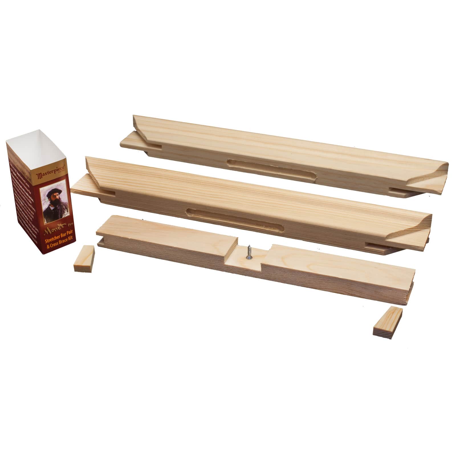 Masterpiece&#xAE; Monet Pro Stretcher Bar Pair &#x26; Cross Brace Kit