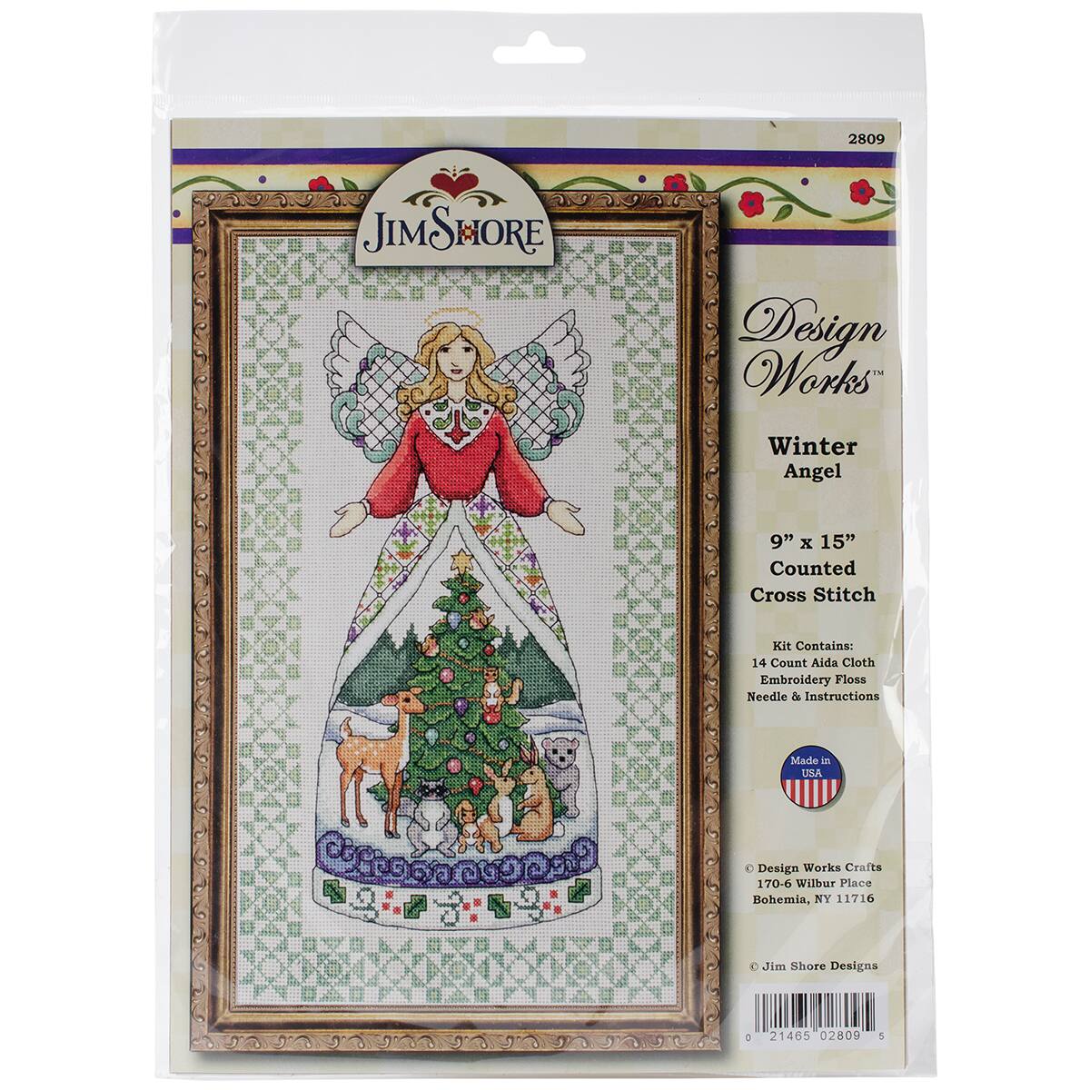 Design Works&#x2122; Winter Angel Counted Cross Stitch Kit