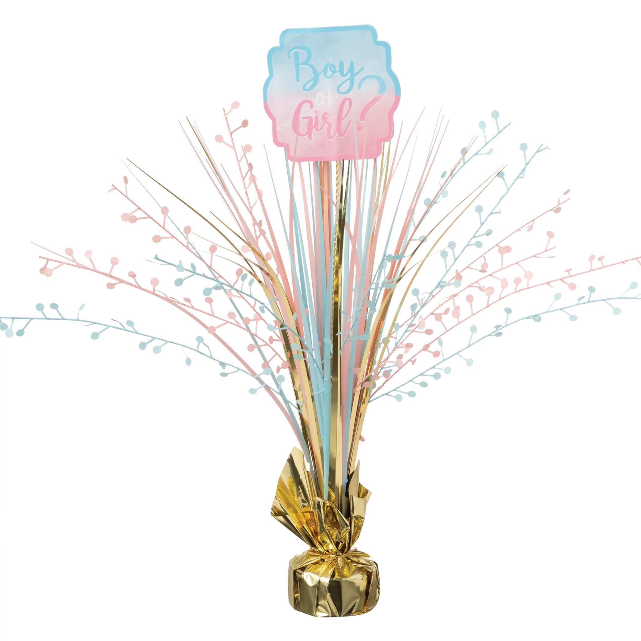 Boy Or Girl Gender Reveal Spray Centerpiece