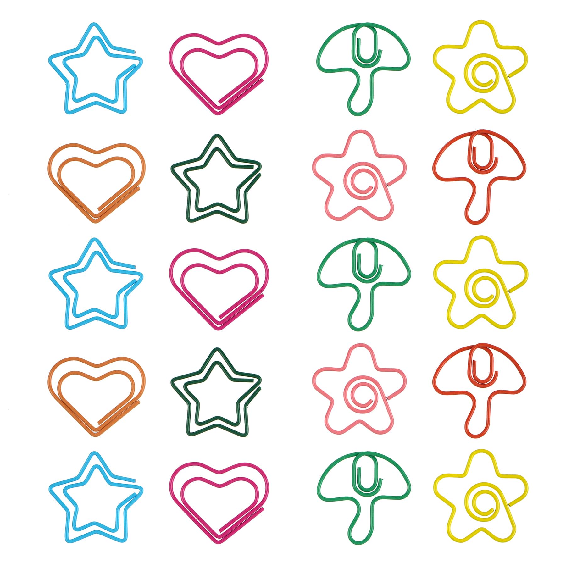 Assorted Spring Icon Shaped Paper Clips, 10pc. by Fab Finds