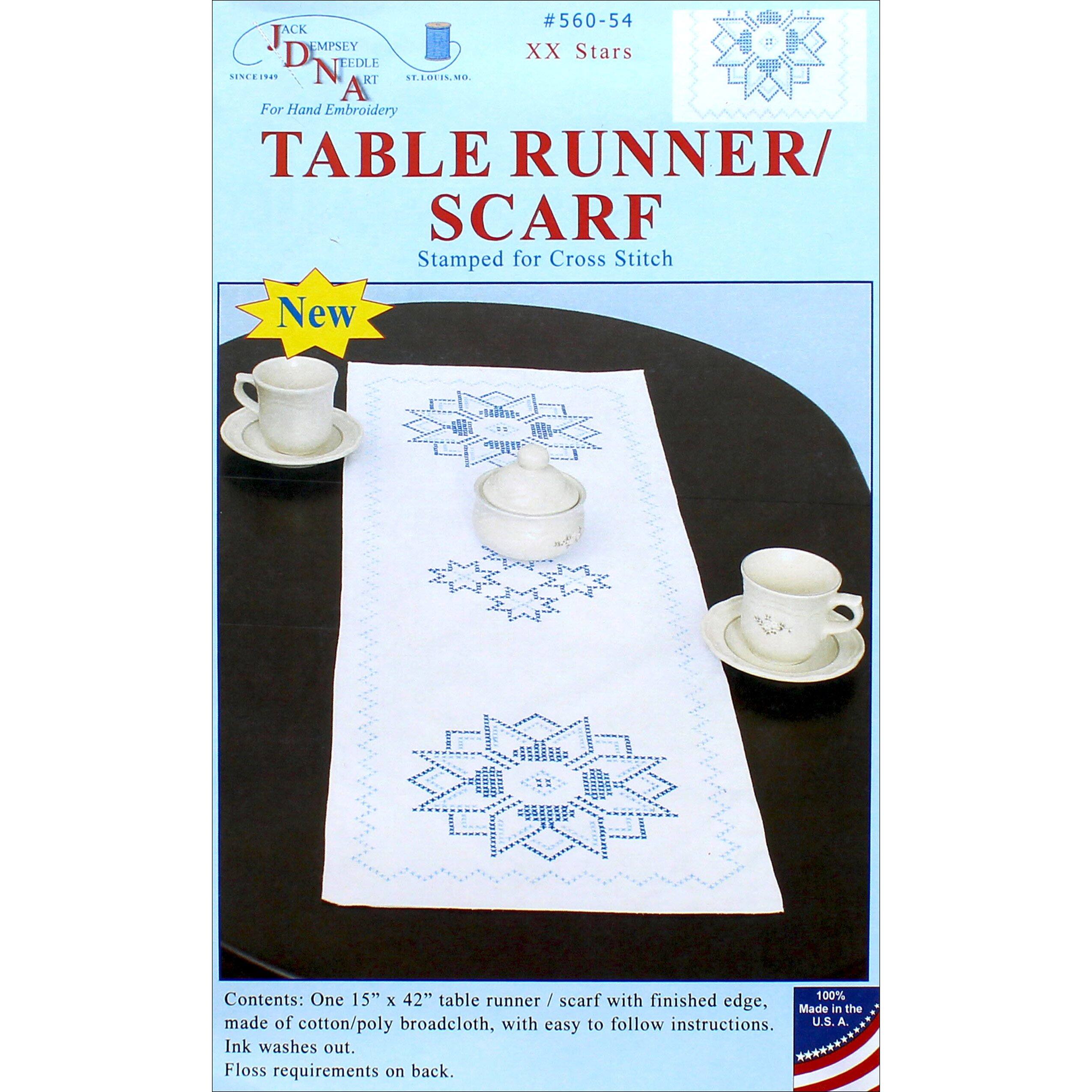 Jack Dempsey XX Stars Table Runner/Scarf