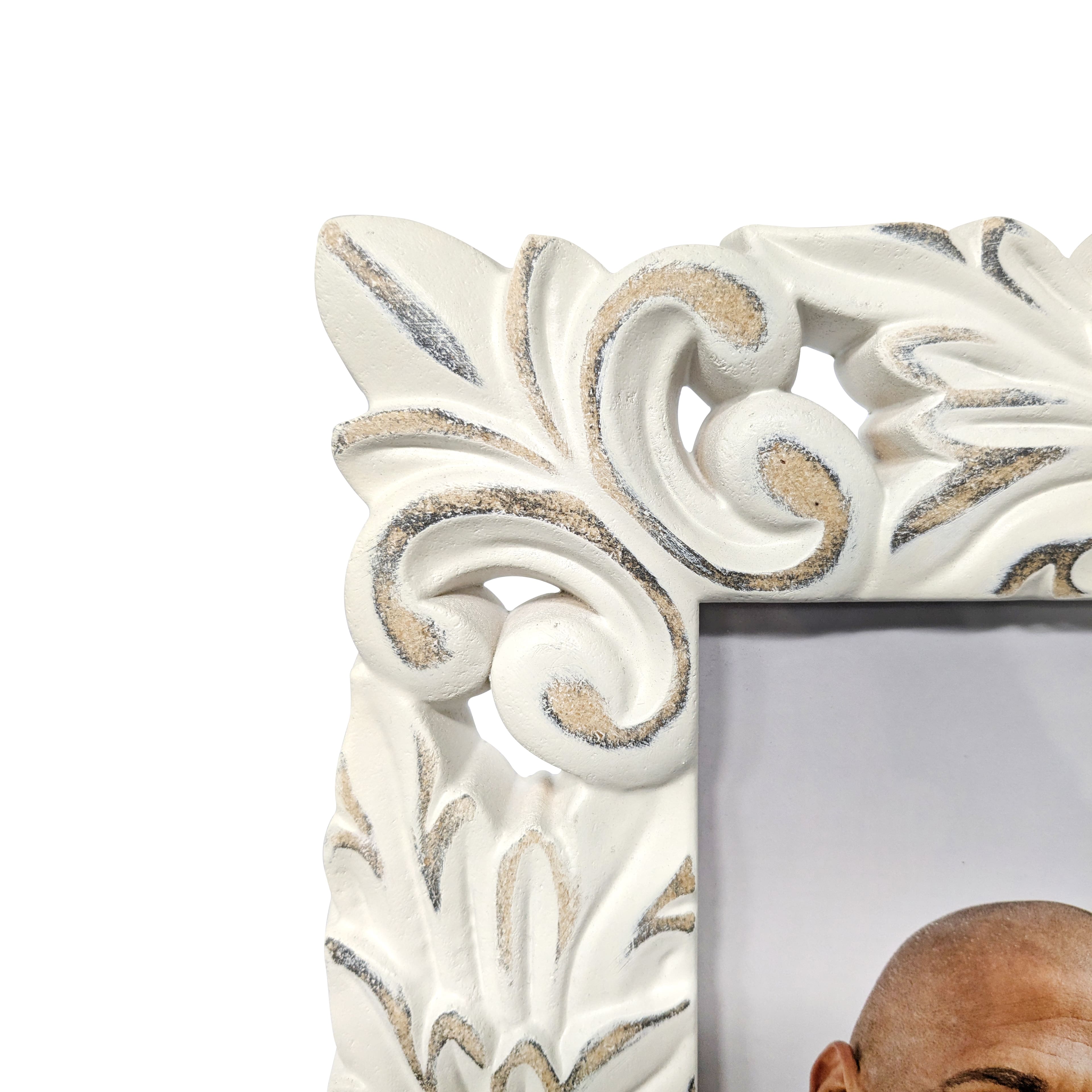 6 Pack: Expressions™ 8" x 10" Whitewash Fleur-De-Lis Frame by Studio Décor®