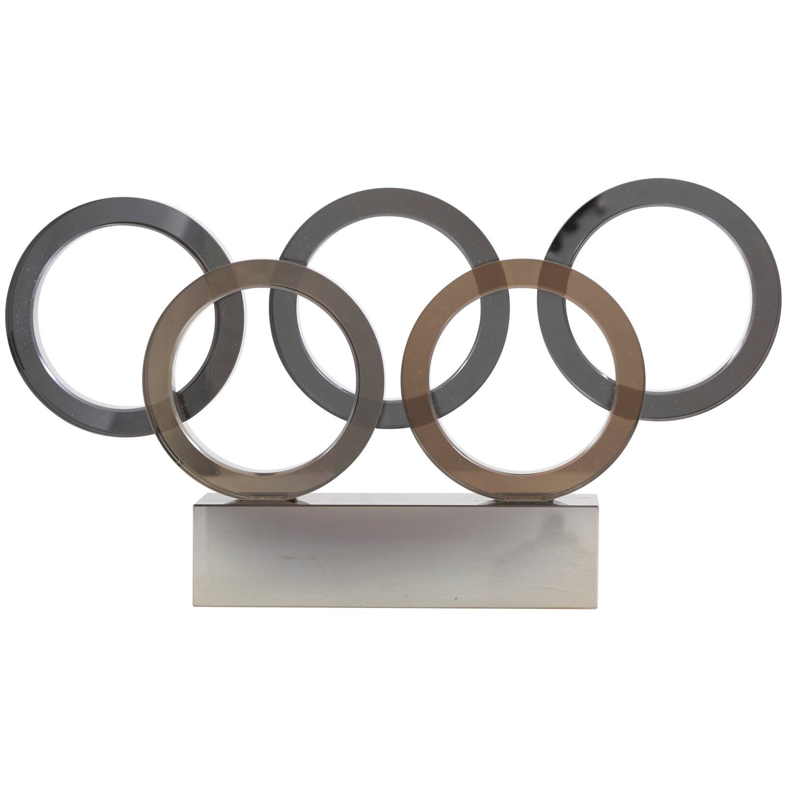 15" Black Crystal Geometric Sculpture