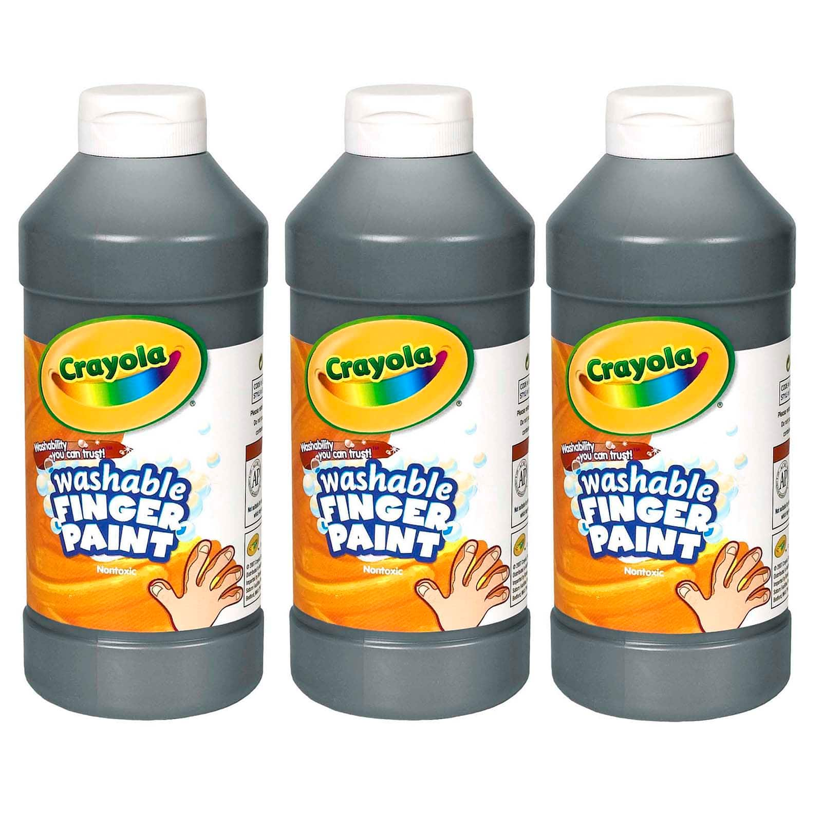 Crayola&#xAE; 3 Piece Washable Finger Paint, 16oz.