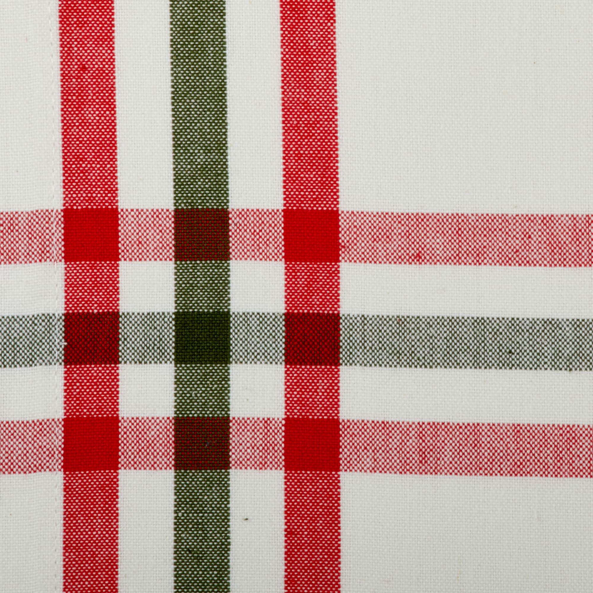 DII® 108" Jolly Tree Collection Nutcracker Plaid Table Runner